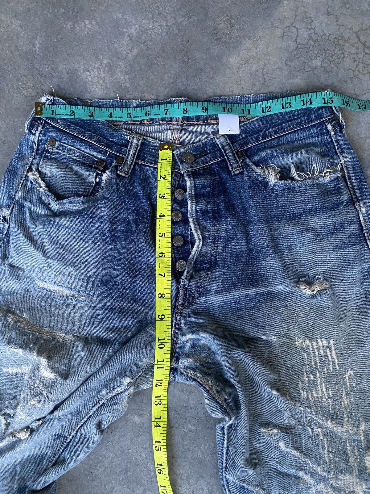 Full Count & Co. Full count selvedge distressed denim Size US 30 / EU 46 - 9 Thumbnail