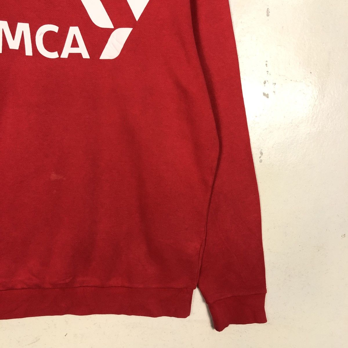 Japanese Brand 📌Vintage Sweatshirt Rich Red Descente Big Logo Size US L / EU 52-54 / 3 - 7 Thumbnail