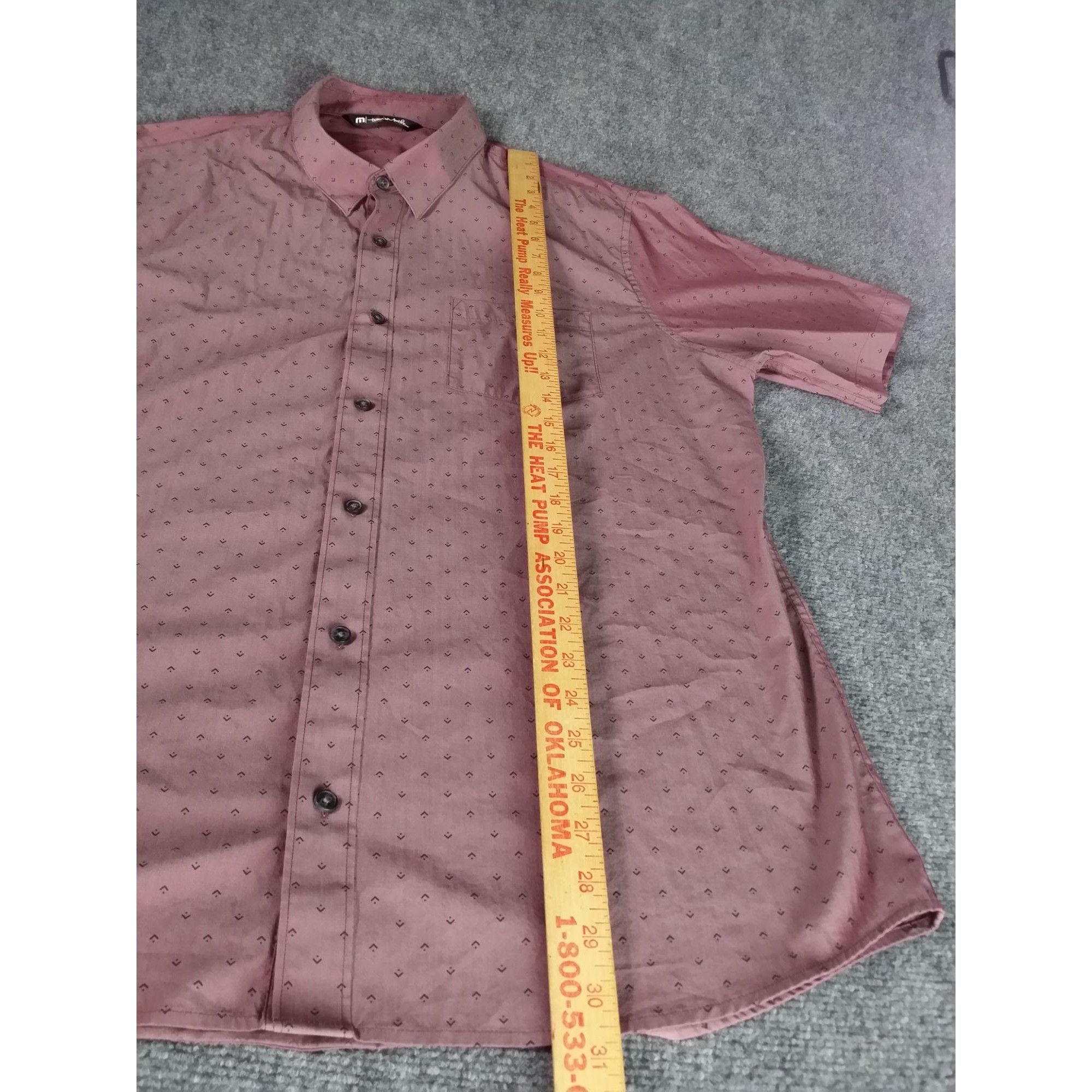 TravisMathew Travis Mathew Button Up Shirt Men Sz XL Purple Geometric Sho Size US XL / EU 56 / 4 - 3 Thumbnail