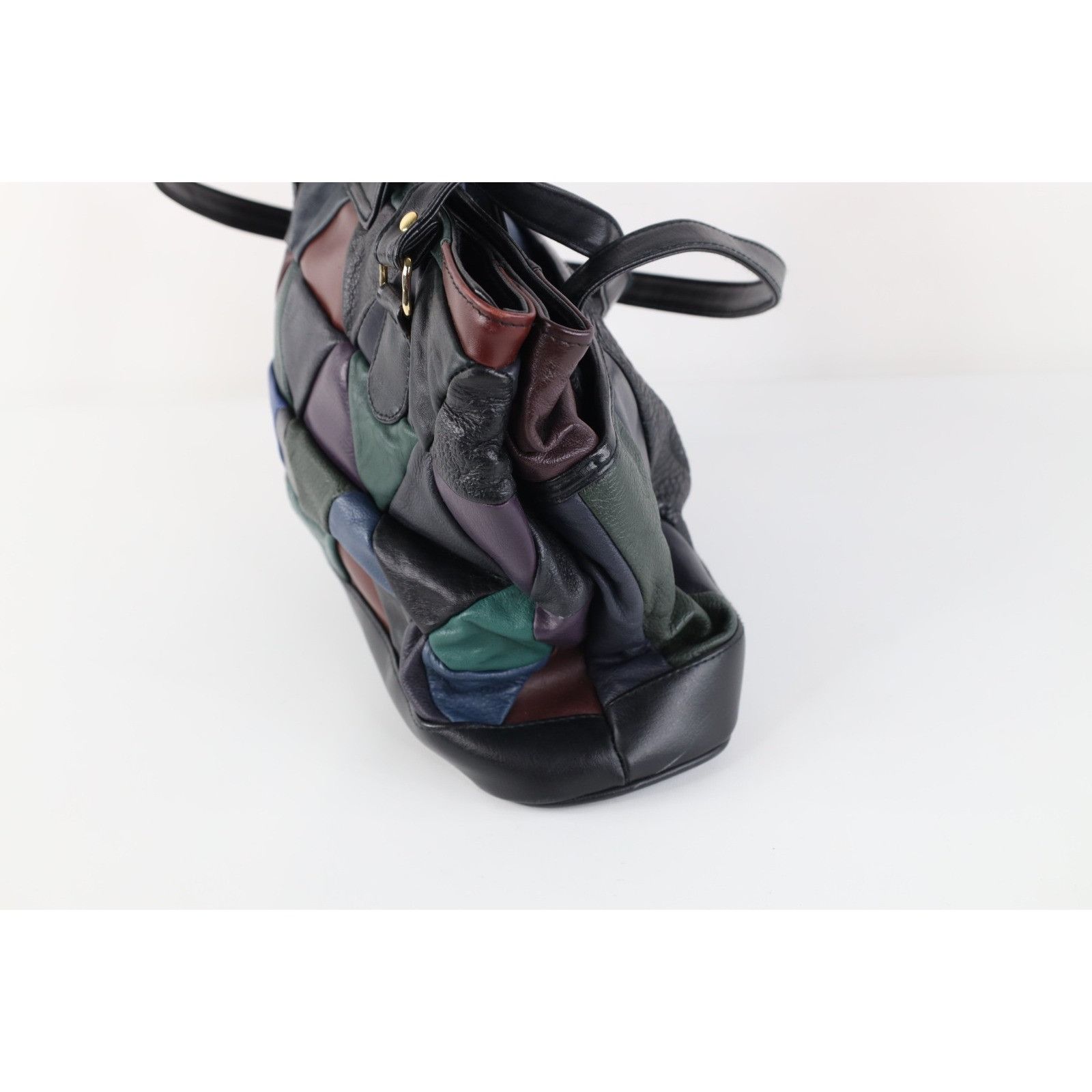 Vintage Vintage 80s 90s Streetwear Geometric Striped Leather Purse Size ONE SIZE - 5 Thumbnail