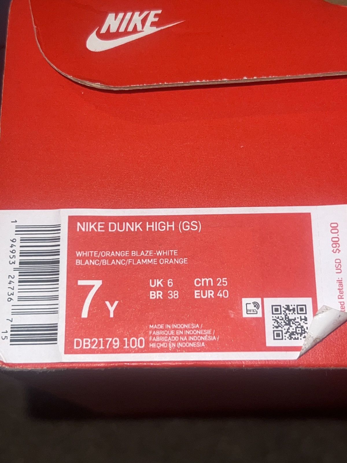 Nike Syracuse dunk high gs Size US 7 / EU 40 - 6 Thumbnail
