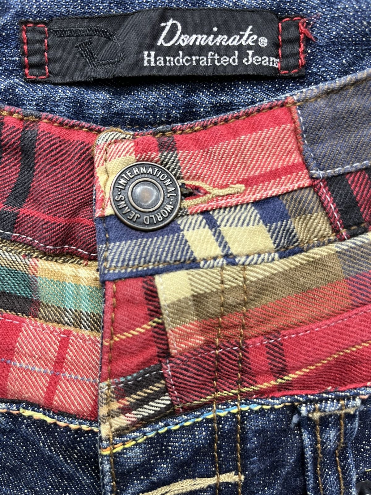 If Six Was Nine 🔥Grunge Patchwork Double Waist Distressed Mud Max Blast Size US 29 - 3 Thumbnail