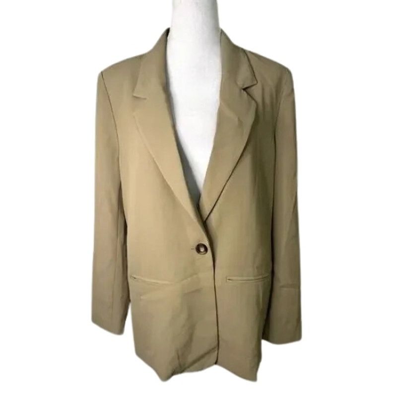 Other WAYF Blazer Single Button Relaxed Fit Long Sleeves Tan NWT Size M / US 6-8 / IT 42-44 - 1 Thumbnail