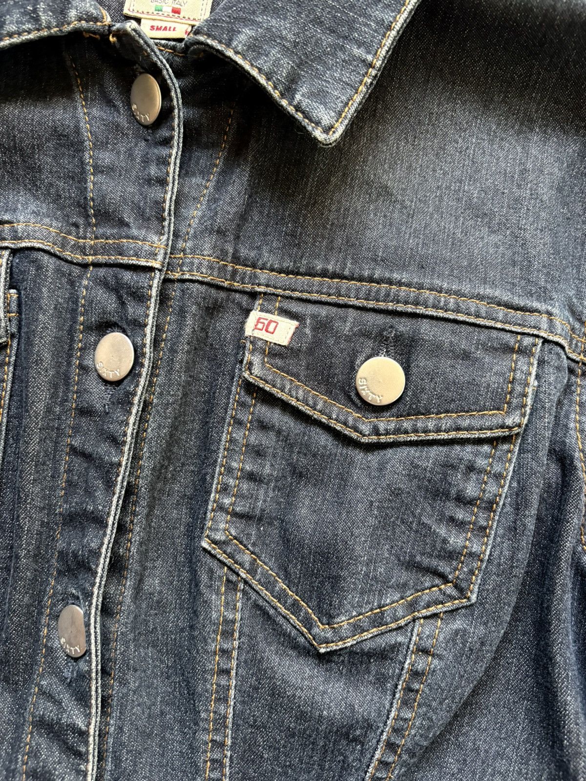 Miss Sixty Crazy Vintage Miss Sixty Luxury Y2K Dark Wash Denim Jacket Size S / US 4 / IT 40 - 6 Thumbnail