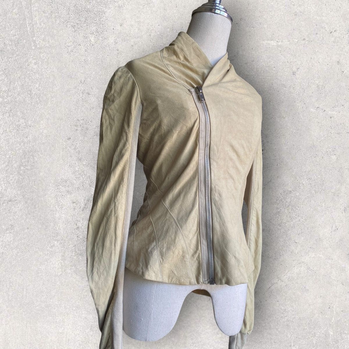 Rick Owens SS12 Vintage Stonewash Leather Jacket Size S / US 4 / IT 40 - 2 Thumbnail