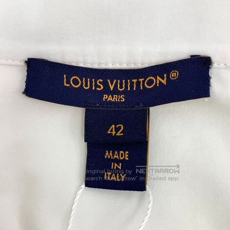 Louis Vuitton Louis Vuitton White logo embroidered cotton single-breaste Size US XS / EU 42 / 0 - 6 Thumbnail