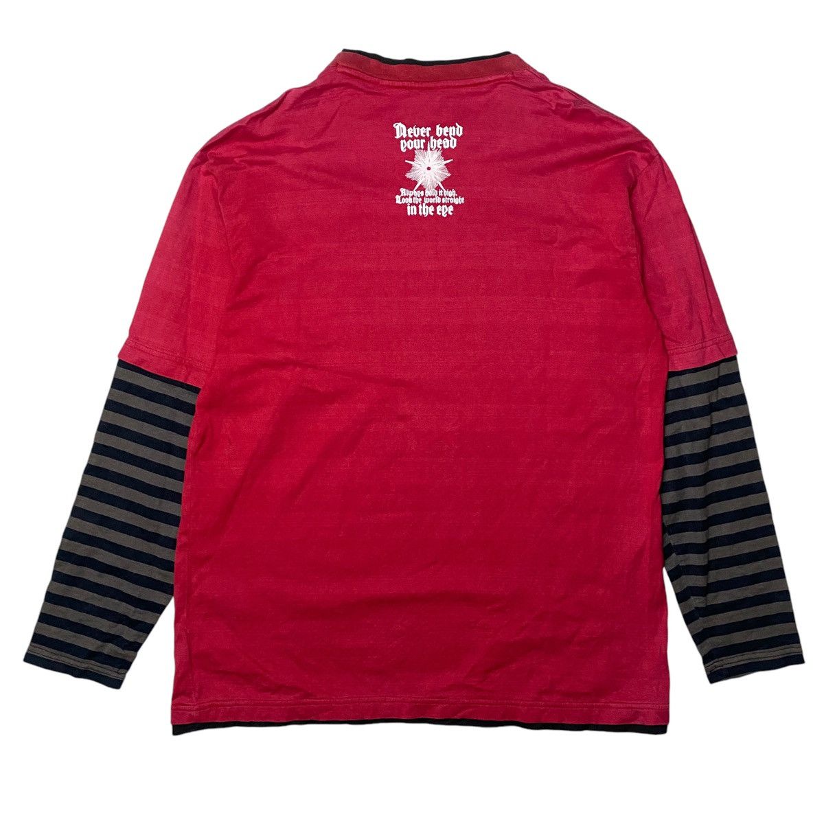 Hysteric Glamour × If Six Was Nine × Japanese Brand 2000's Turkey Bear Tribal Double Layer Longsleeve Size US L / EU 52-54 / 3 - 9 Thumbnail