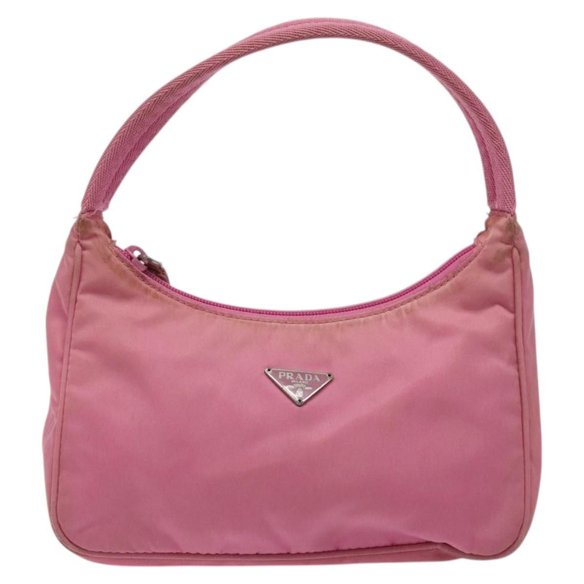 Prada PRADA Hand Bag Nylon Pink Silver Size ONE SIZE - 2 Thumbnail