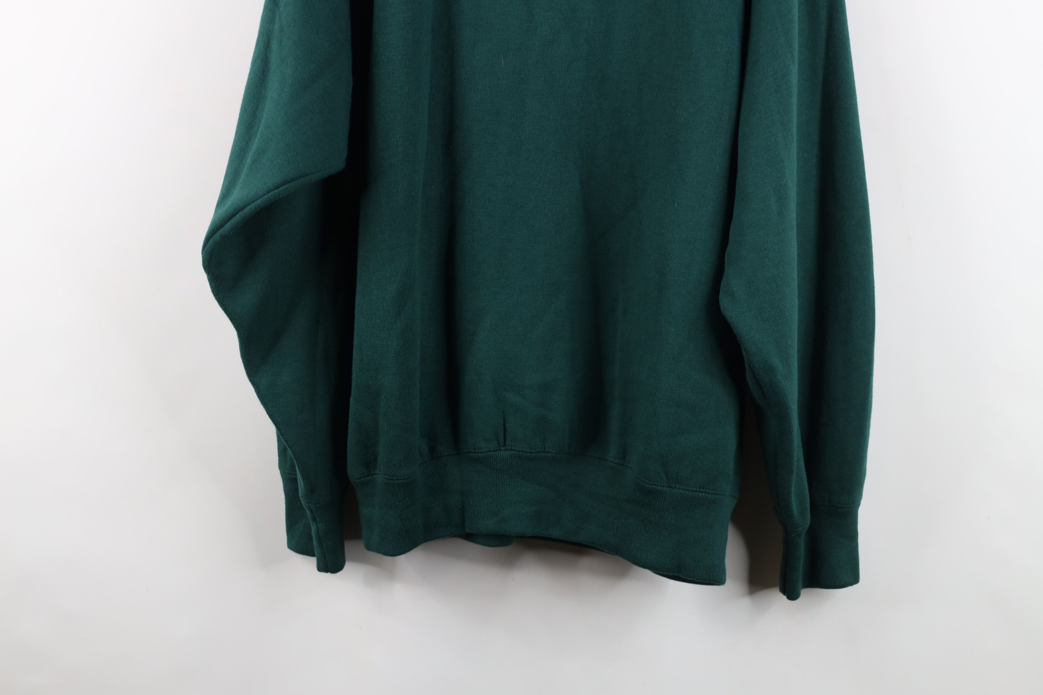 Vintage Vintage 90s Streetwear Baggy Fit Hoodie Sweatshirt Green Size US M / EU 48-50 / 2 - 15 Thumbnail