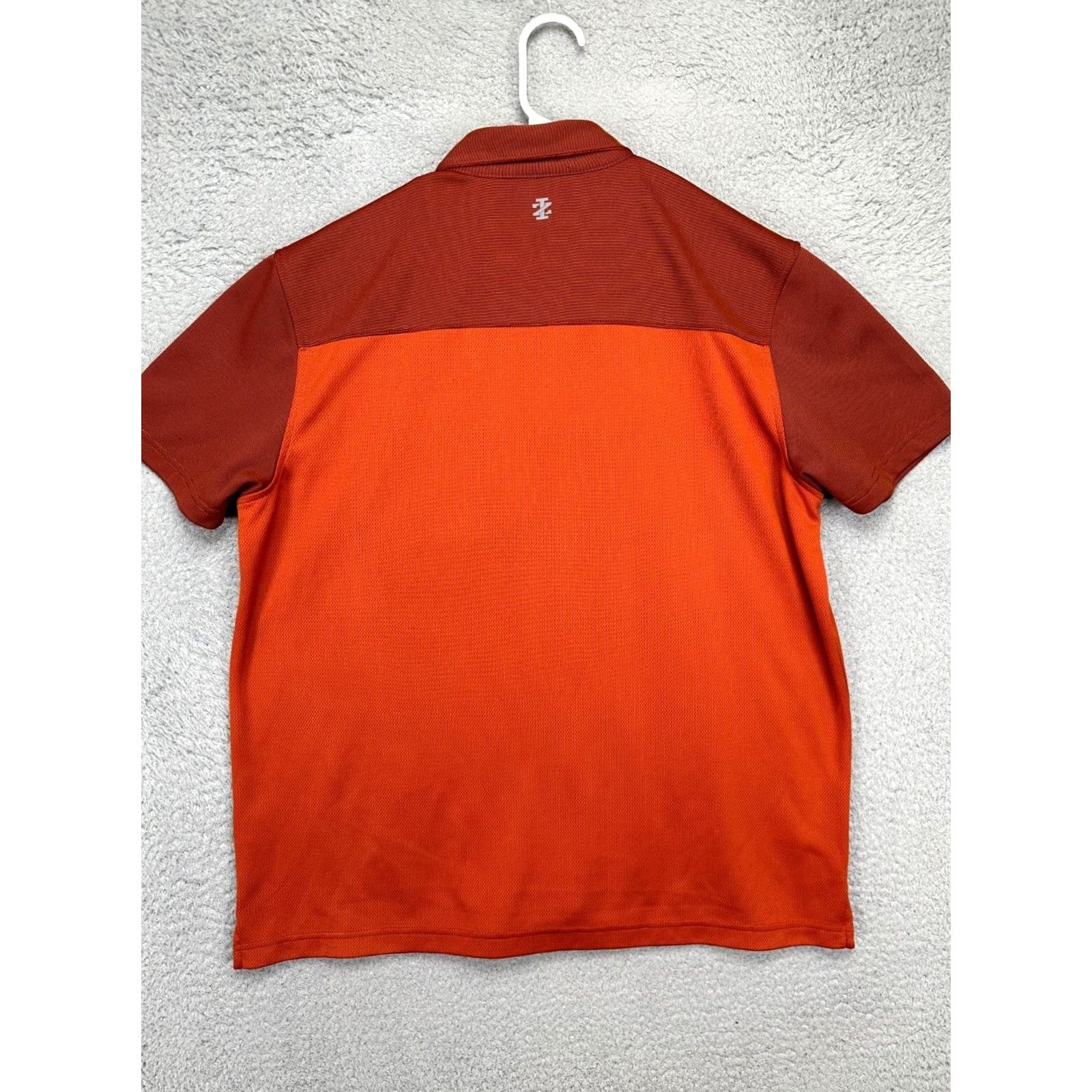 Izod IZOD Golf Polo Shirt Mens Large Colorblock Short Sleeve Orange/Red Polo Pocket Logo Rugby Facebook Size US L / EU 52-54 / 3 - 3 Thumbnail