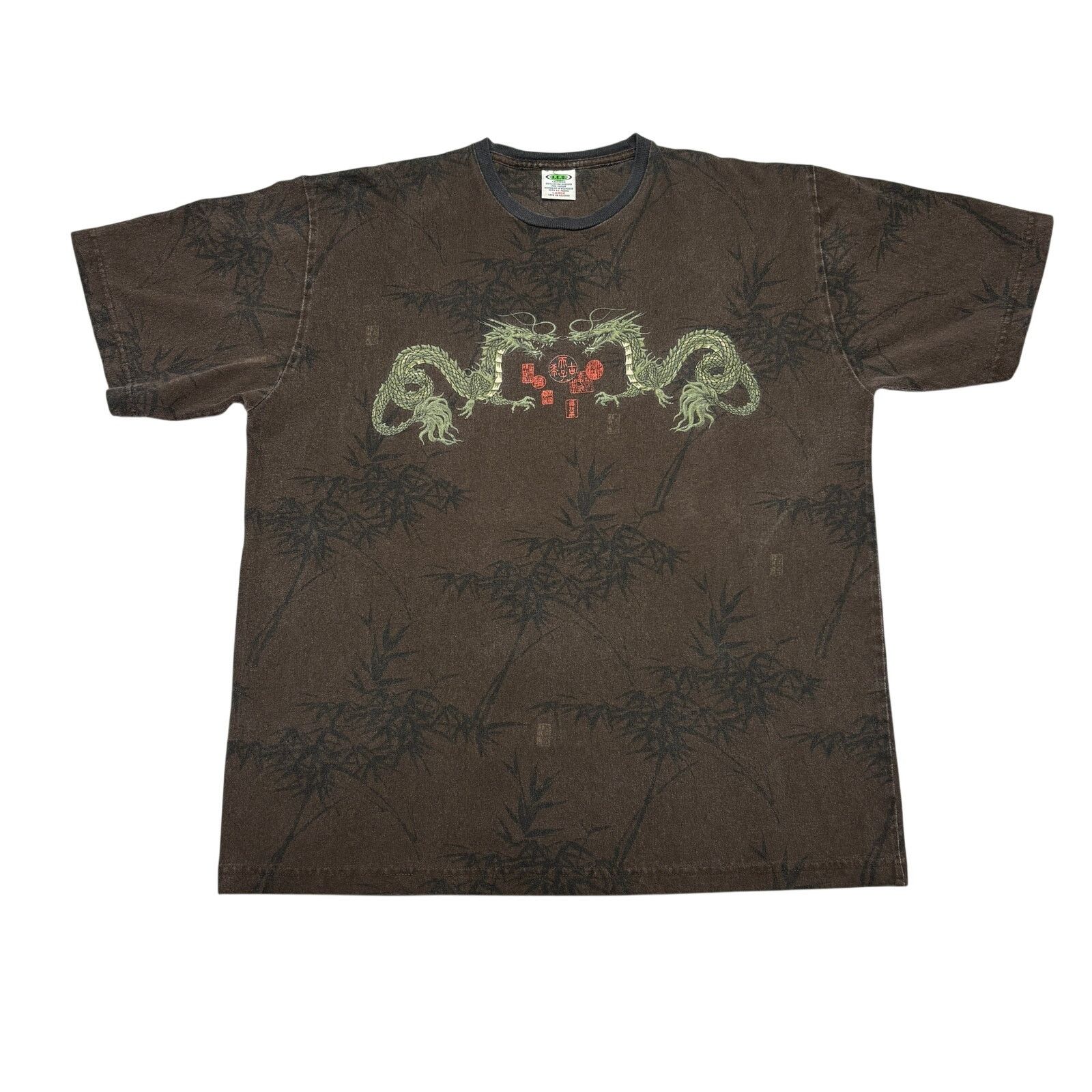 Vintage Vintage JES Dragon Shirt Men's Large AOP Y2K Skater Grunge Size US L / EU 52-54 / 3 - 1 Thumbnail