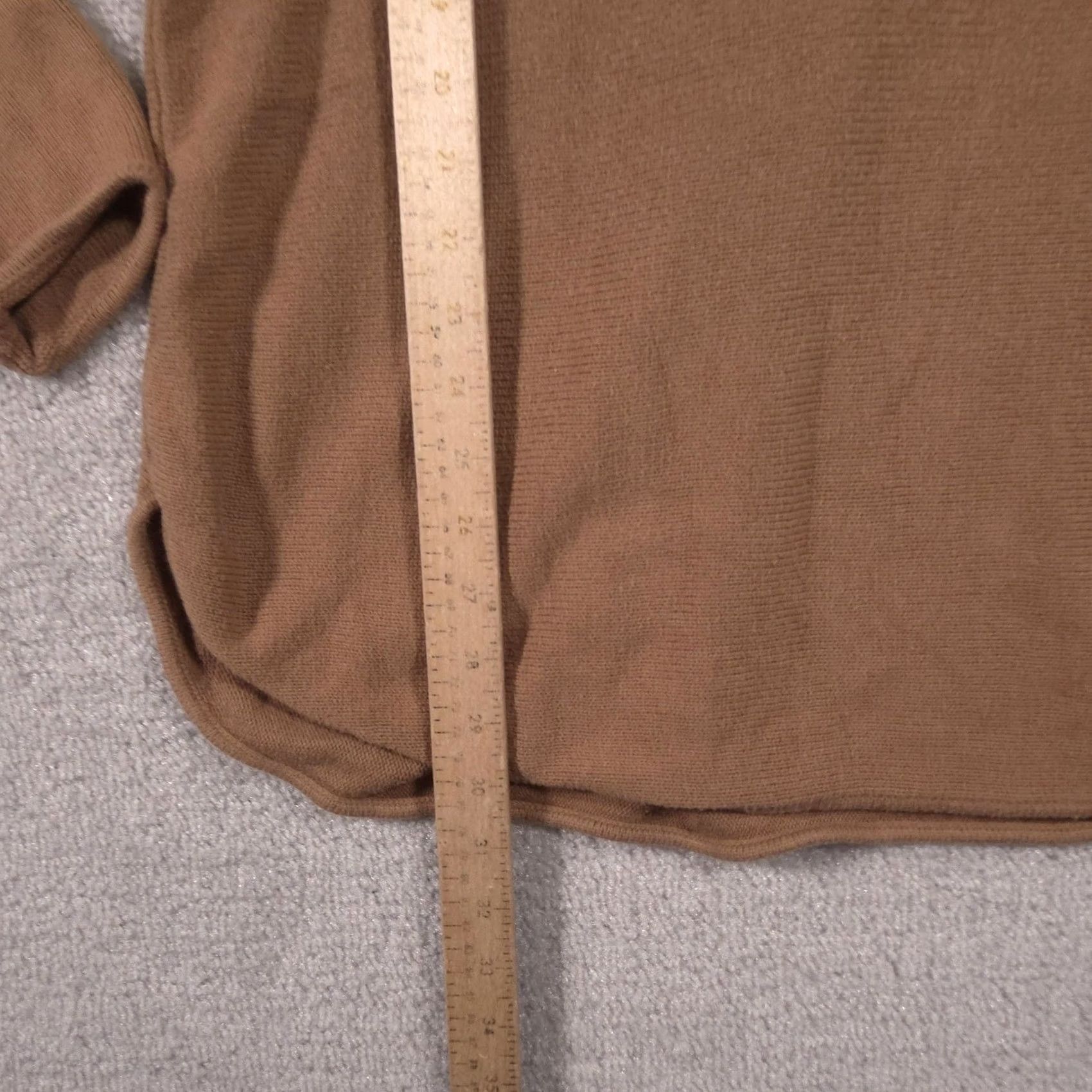 Vintage MICHAEL Michael Kors Sweater Womens XL Brown Crew Neck Back Zip Knit Pullover Size XL / US 12-14 / IT 48-50 - 6 Thumbnail