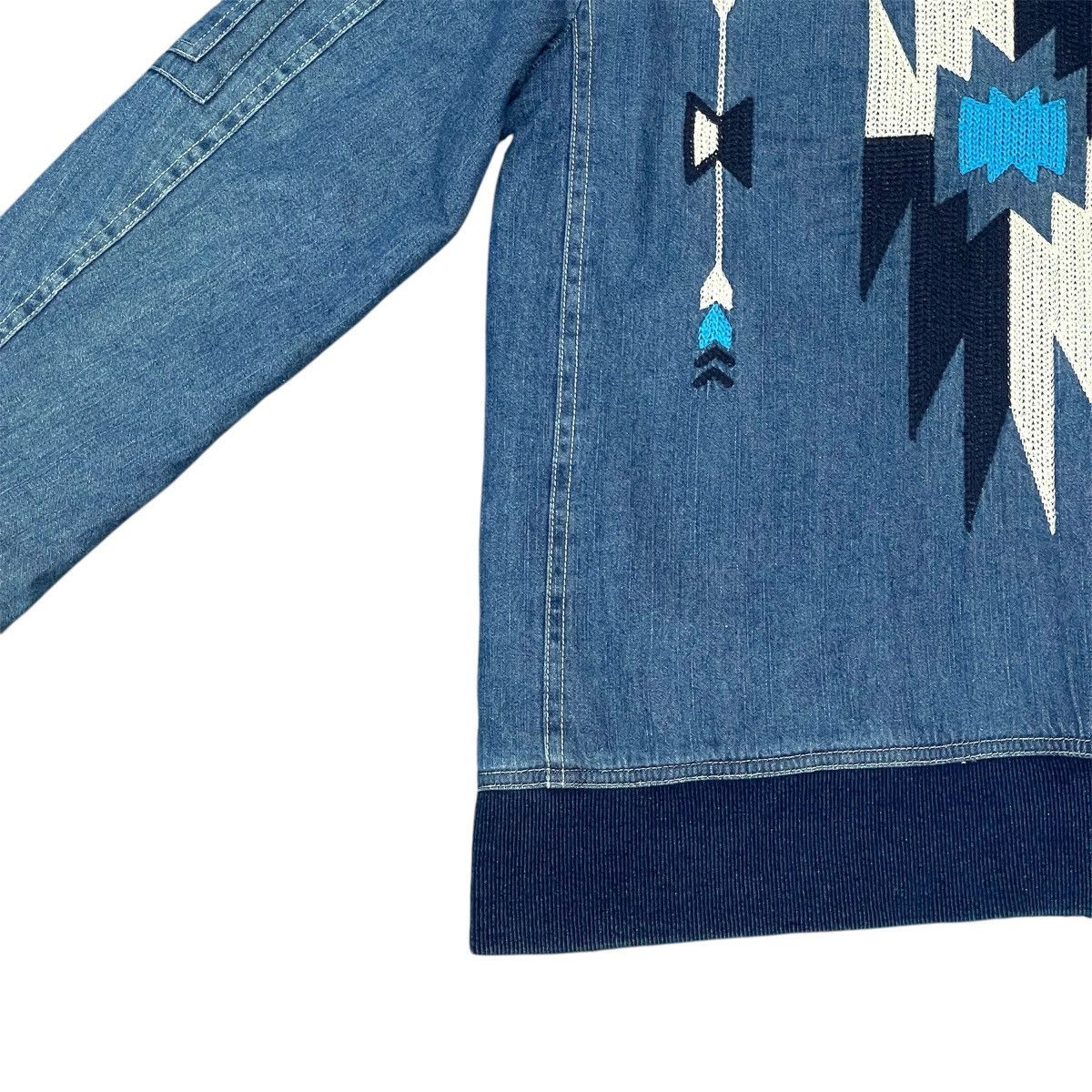 Native Vintage Local Motion Denim Bomber Native Style Jacket Size US M / EU 48-50 / 2 - 15 Thumbnail