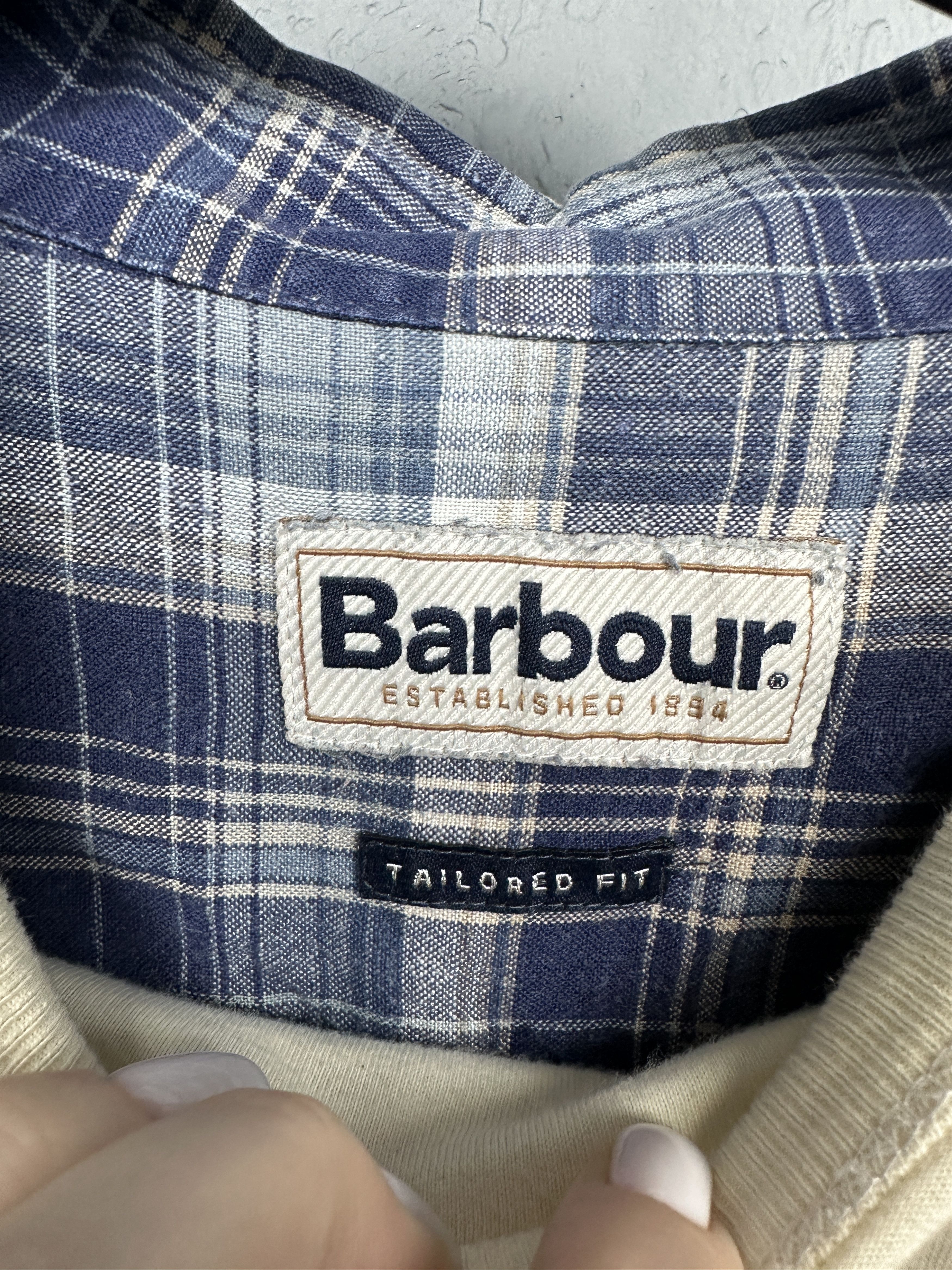 Barbour Barbour Biggin Mens LINEN Long Sleeve Plaid Shirt Size US XXL / EU 58 / 5 - 4 Thumbnail