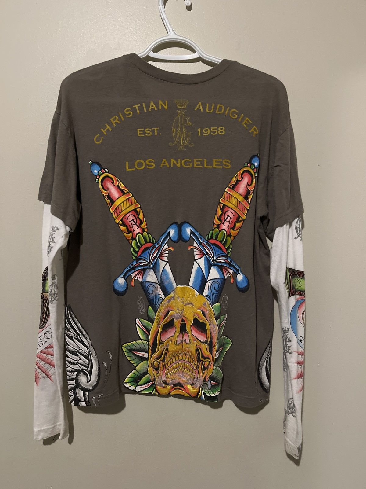 Christian Audigier Cristian Audigier Small Long Sleeve Size US S / EU 44-46 / 1 - 1 Thumbnail