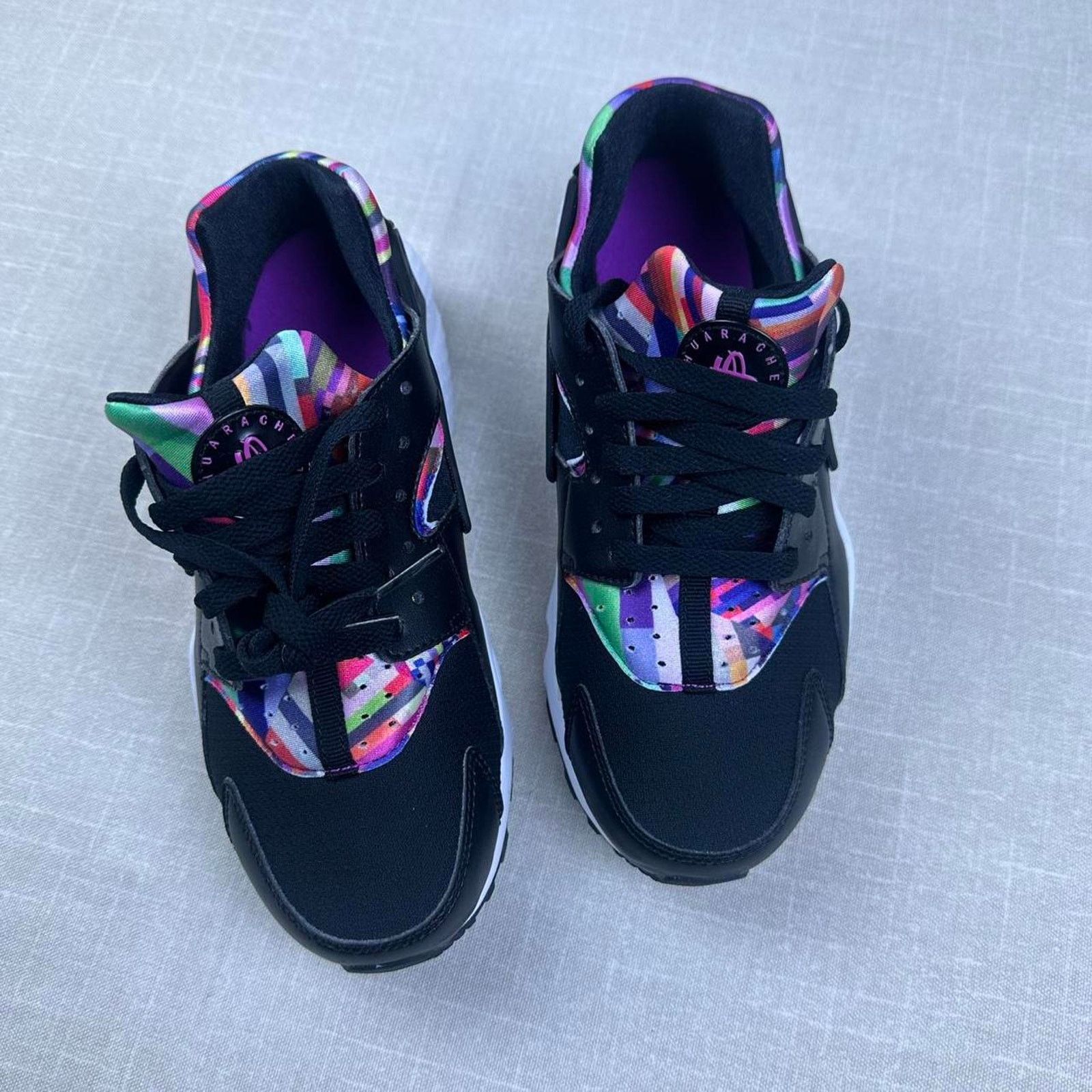 Nike 2016 Nike Huarache Run "Print" 7W Size US 7 / IT 37 - 3 Thumbnail