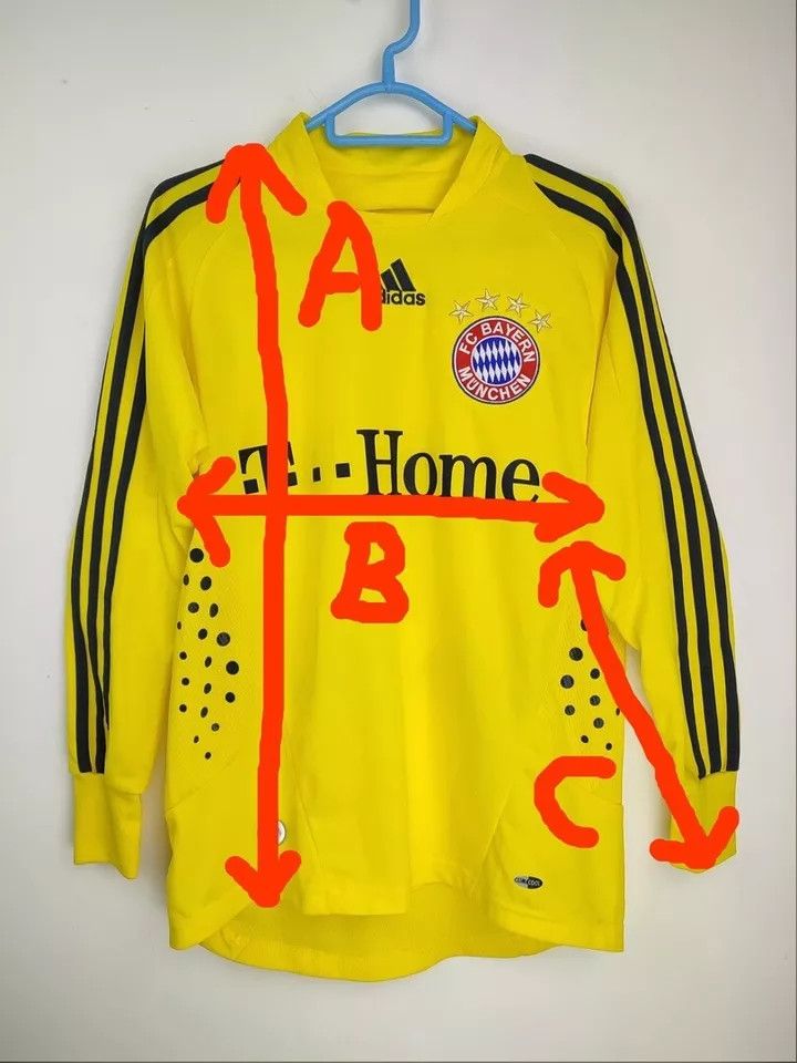 Adidas 2008-09 FC Bayern Munich GOALKEEPER #1RENSING FOOTBALL Kit Size US L / EU 52-54 / 3 - 15 Thumbnail