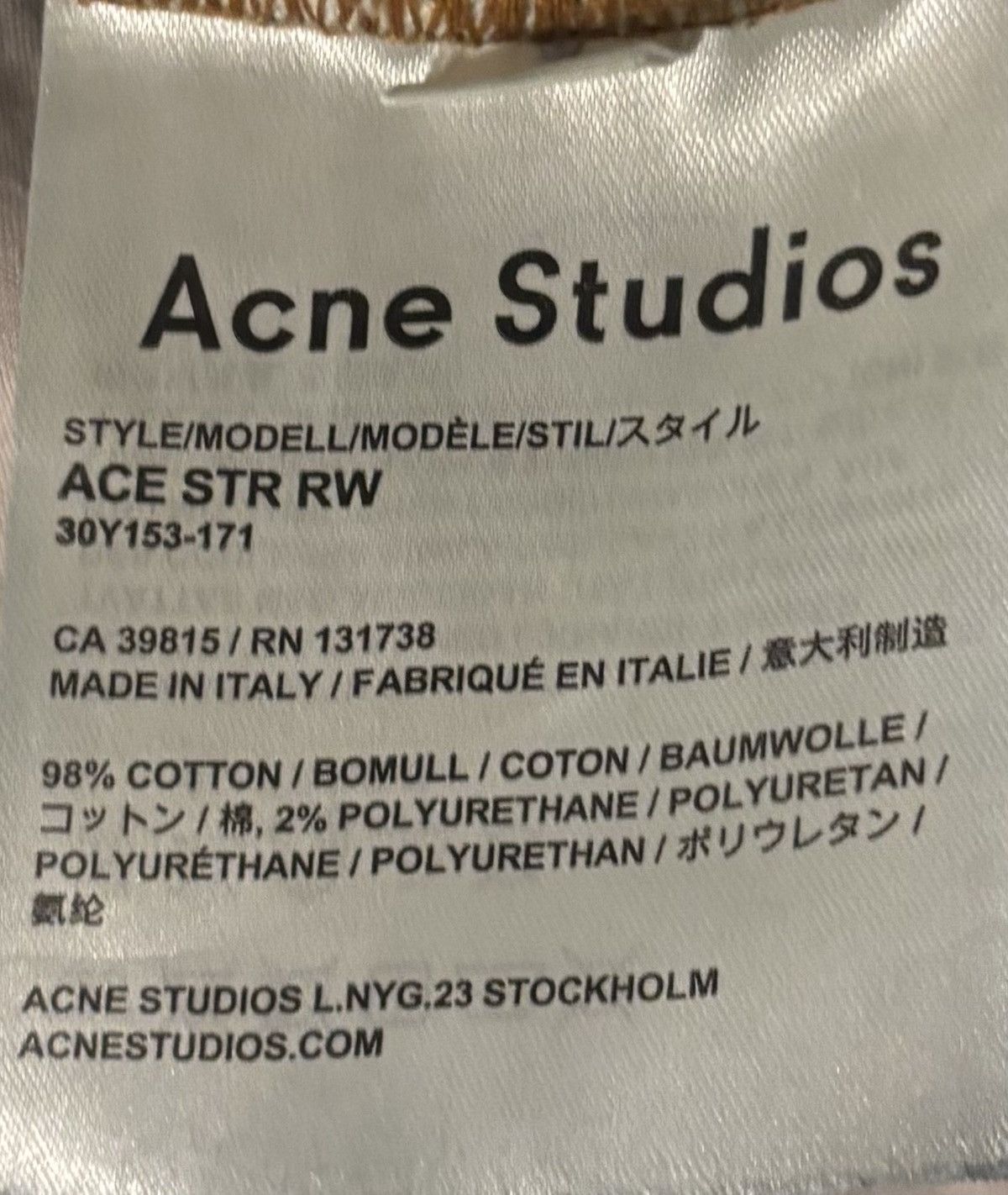 Acne Studios Acne Studios Raw Denim 33x34 Size US 33 - 5 Thumbnail