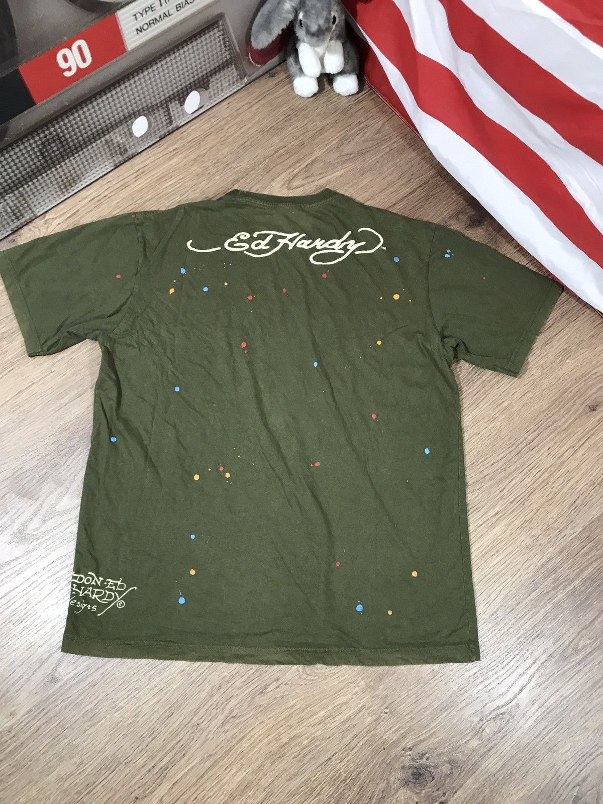 Ed Hardy × Vintage Ed Hardy Dog T Shirt Size US L / EU 52-54 / 3 - 6 Thumbnail