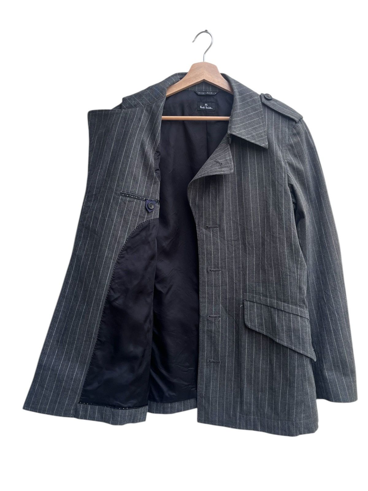Paul Smith Paul Smith Cotton Pinstripe Napoleon Jacket Size US L / EU 52-54 / 3 - 5 Thumbnail