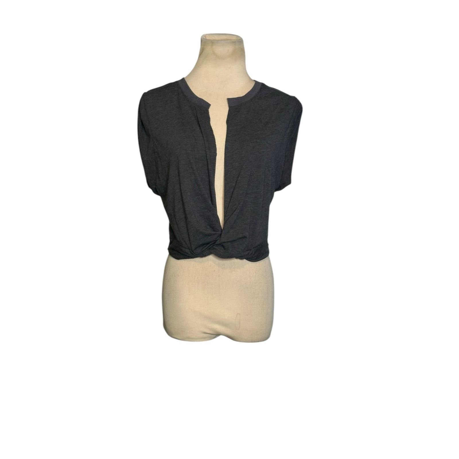Free People Free Prople movement gray cap sleeves twist front top size M Size M / US 6-8 / IT 42-44 - 10 Thumbnail