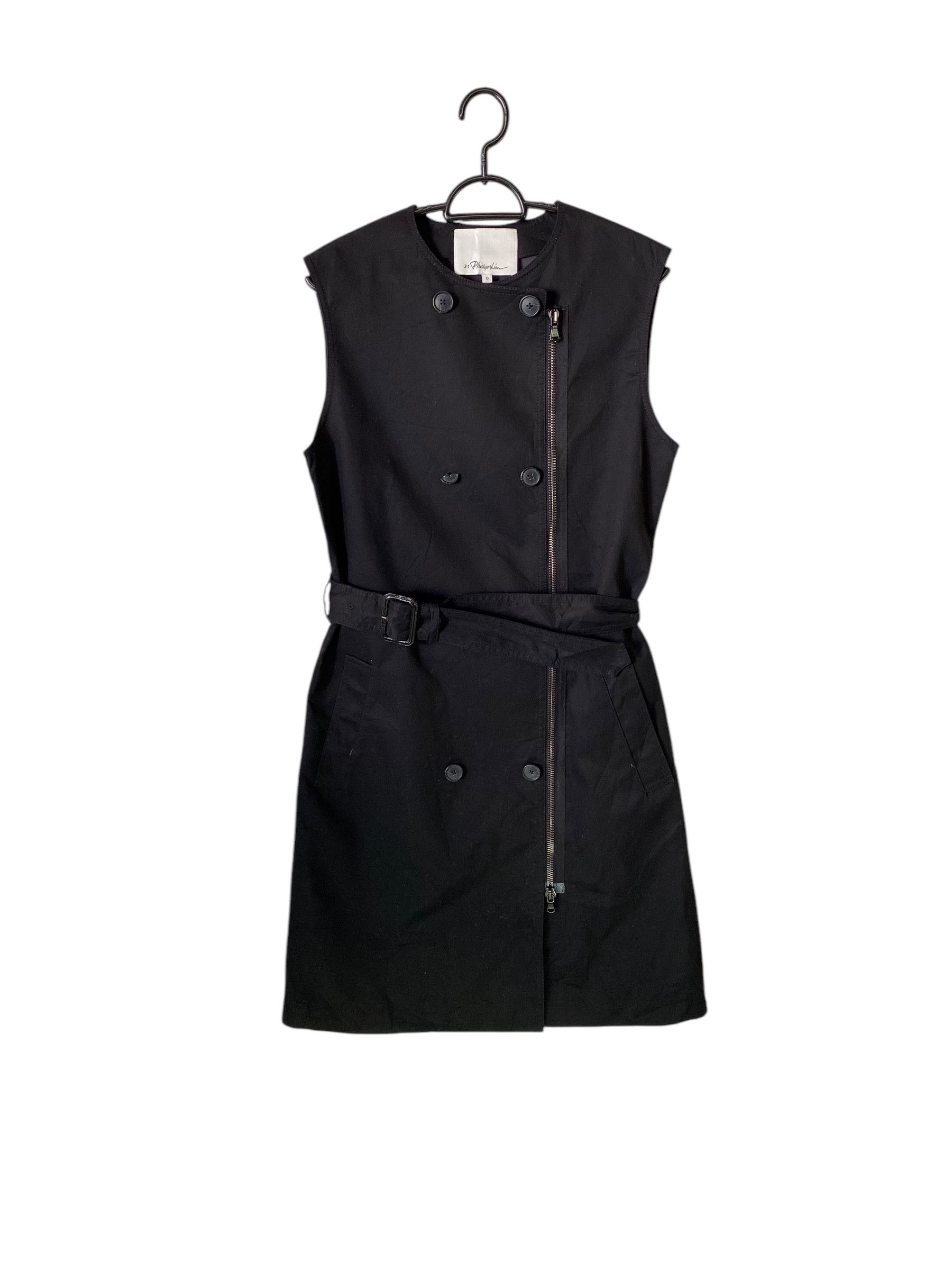 Designer 3.1 Phillip lim belted sleeveless dress coat Size XS / US 0-2 / IT 36-38 - 1 Thumbnail