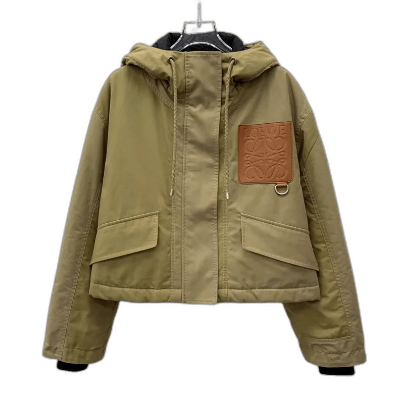 Loewe Loewe Green Hooded Long Sleeve Jacket Size XS / US 0-2 / IT 36-38 - 1 Thumbnail