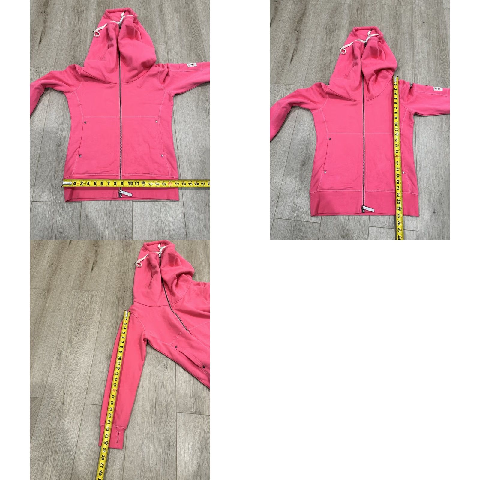 Vintage NWT Thumb United Pink Zip Up High Neck Funnel Hoodie Women’s Medium Size M / US 6-8 / IT 42-44 - 11 Thumbnail