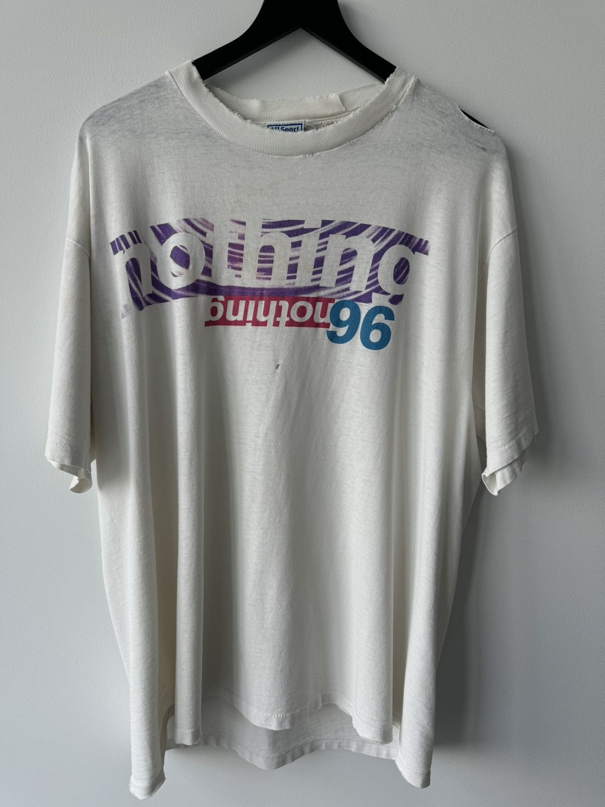 Vintage VINTAGE NINE INCH NAILS NIN NOTHING TOUR T SHIRT THRASHED Size US XL / EU 56 / 4 - 1 Thumbnail