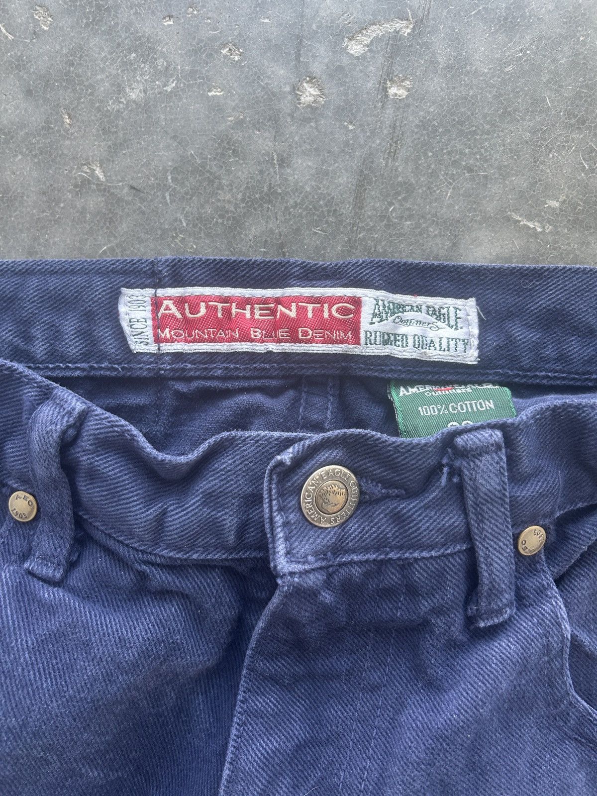 American Eagle Outfitters × Vintage Vintage 90s American Eagle Denim Shorts Baggy Fit Size US 30 / EU 46 - 5 Thumbnail