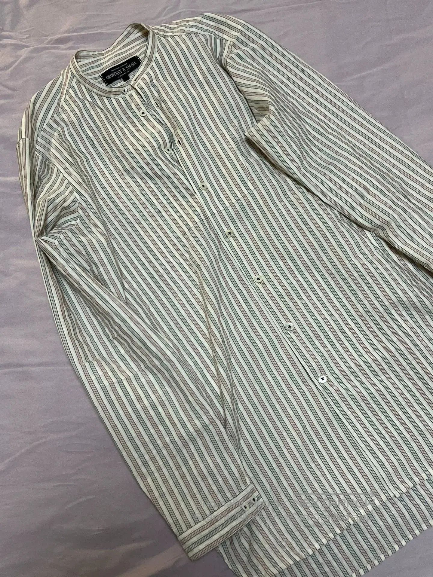 Geoffrey B. Small Geoffrey B.Small Red White Blue Striped Shirt. Size US L / EU 52-54 / 3 - 2 Thumbnail
