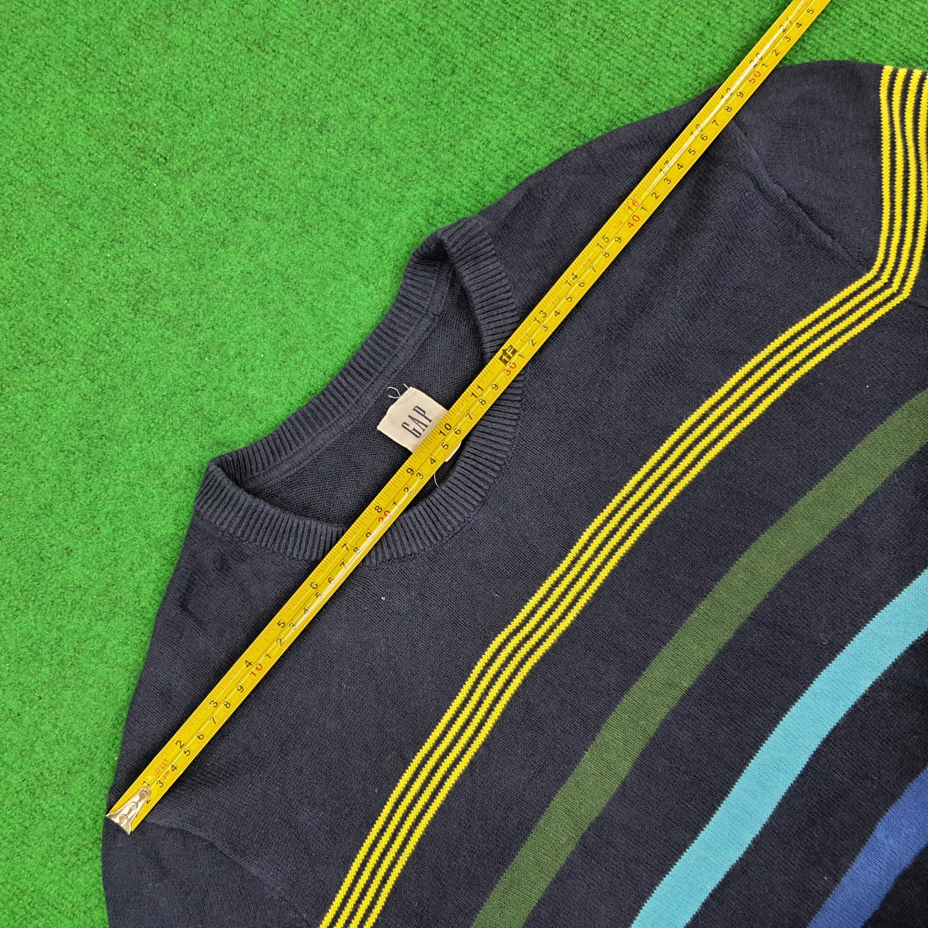 Gap × Vintage Vintage GAP Striped Sweatshirts Size US M / EU 48-50 / 2 - 9 Thumbnail