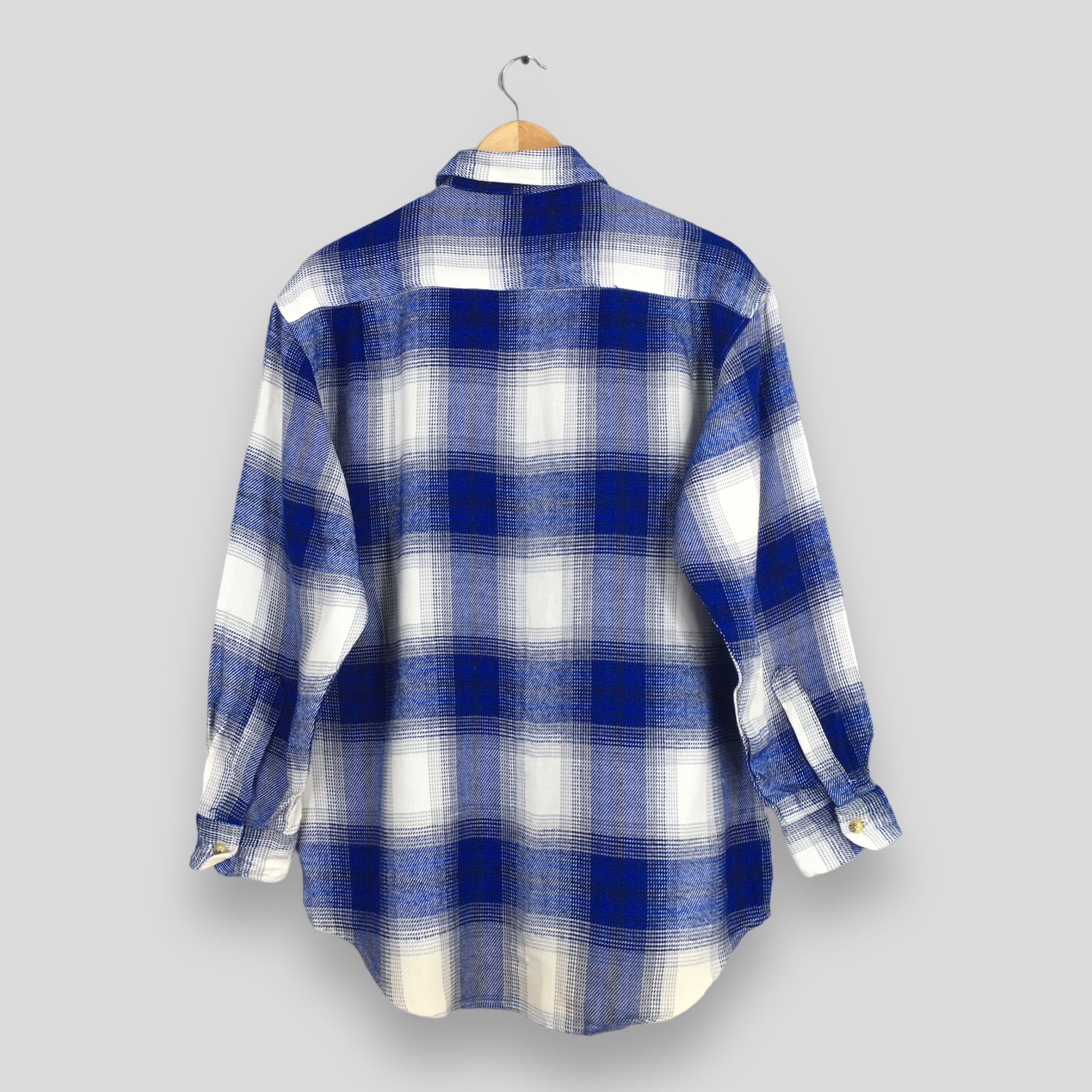 Flannel × Vintage 80s Plaid Shadow Tartan Checkered Flannel Shirt Medium Size US M / EU 48-50 / 2 - 6 Thumbnail