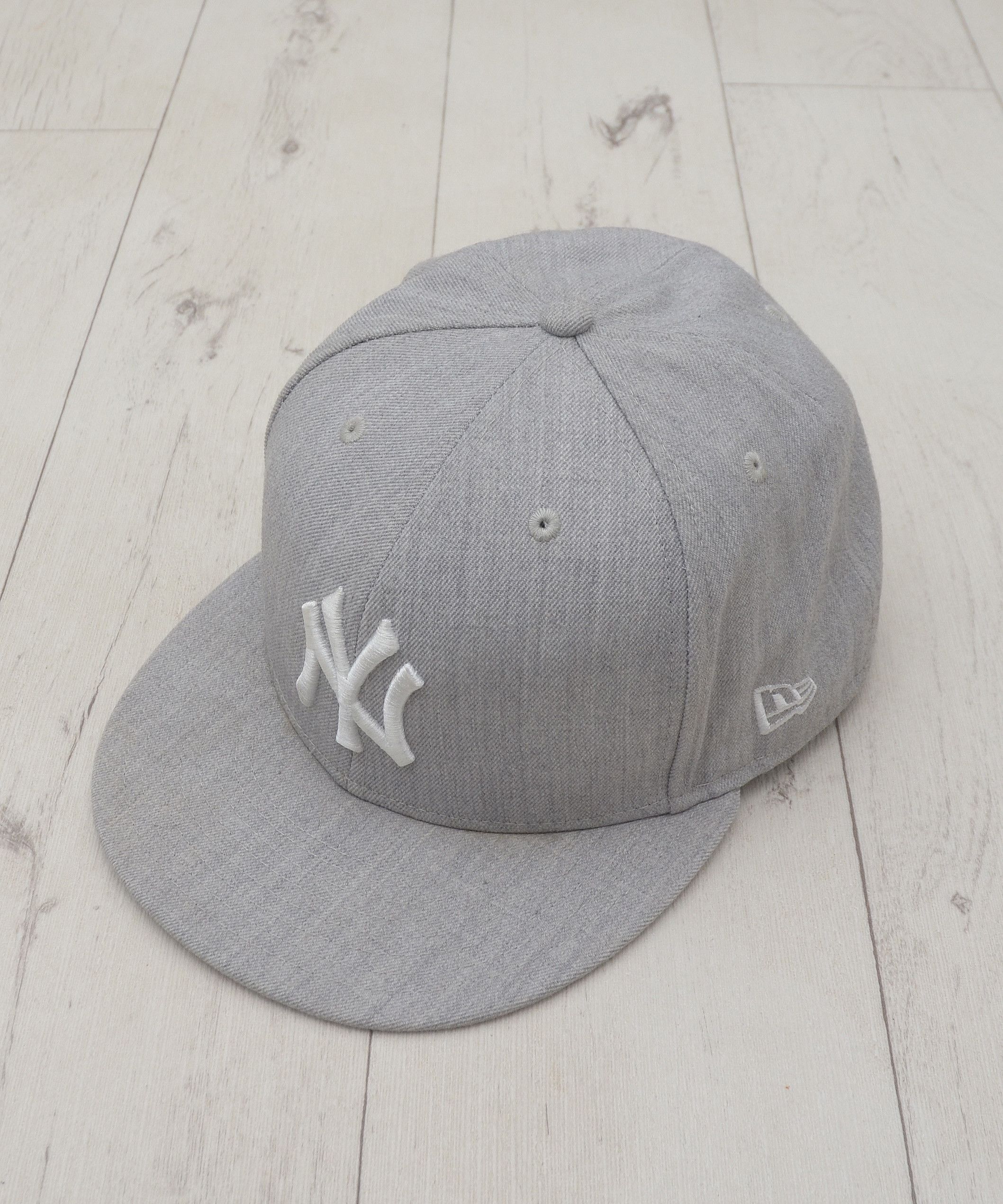 New Era NY Yankees New Era Hat Patch Heather Gray Size 7 5/8 Size ONE SIZE - 1 Thumbnail