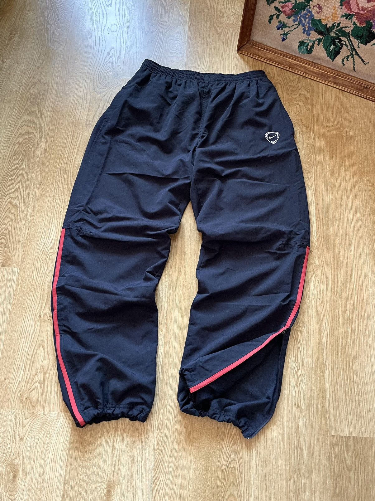 Nike × Vintage Vintage Y2K Nike Drill Windbreaker Track Suit Pants Jacket Size US L / EU 52-54 / 3 - 18 Thumbnail