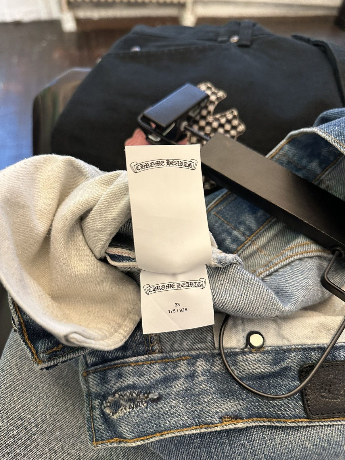 Chrome Hearts CHROME HEARTS 501 PATCH DENIM SZ 33 Size US 33 - 10 Thumbnail