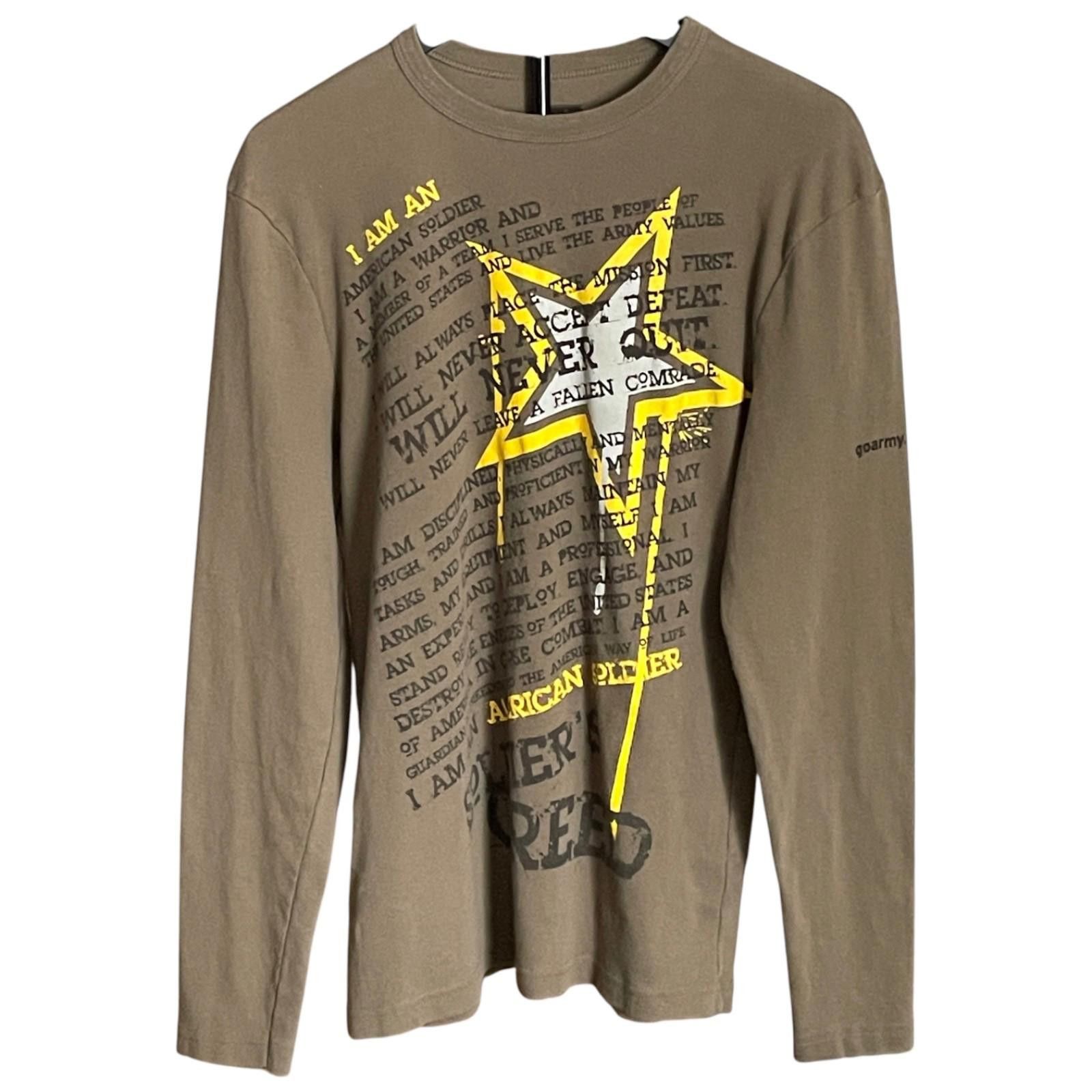 Other US Army LS T Shirt Large Soldier’s Creed Army Strong CLEAN! Size US L / EU 52-54 / 3 - 1 Thumbnail