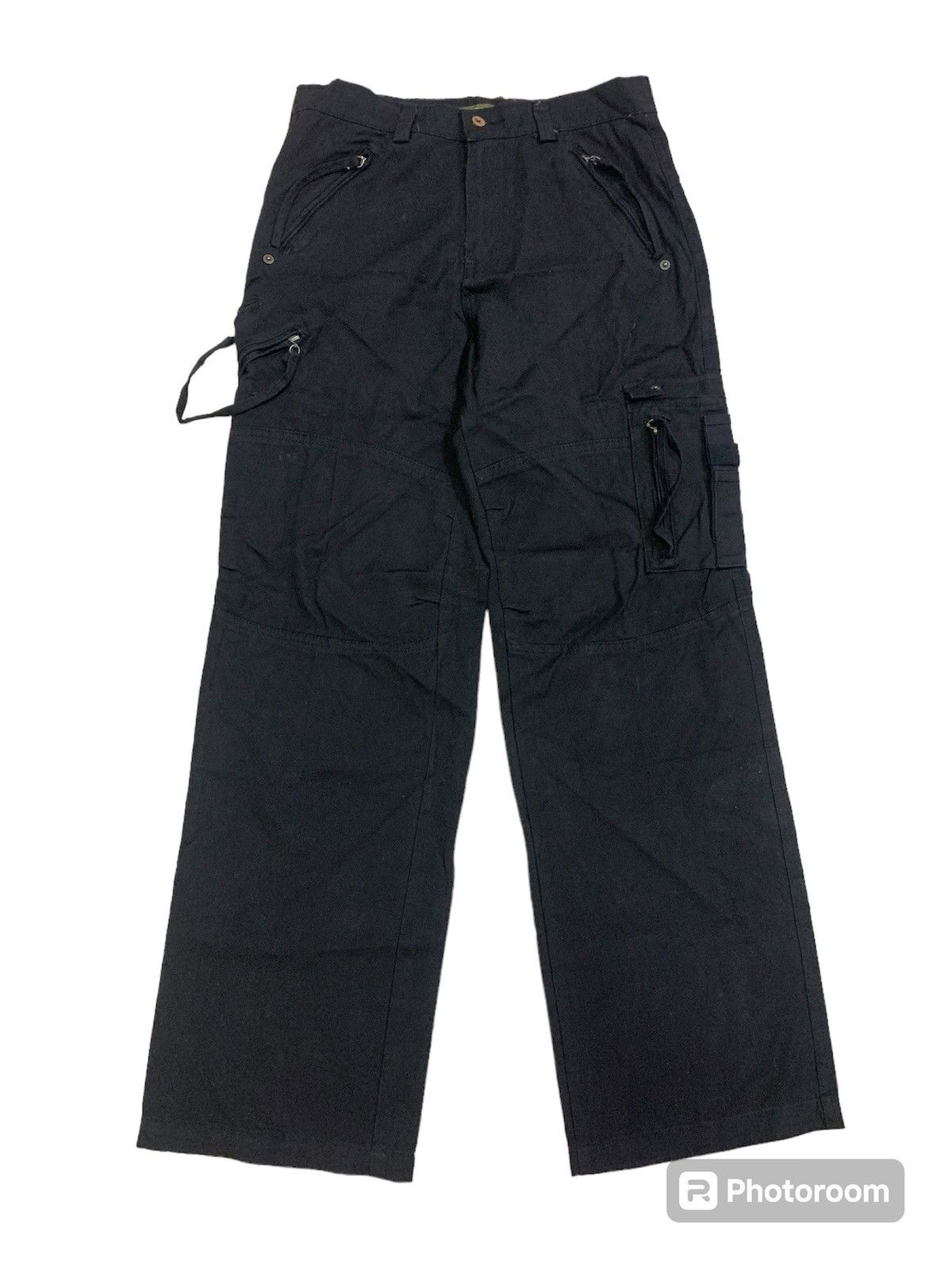 Japanese Brand Japanese Szhoulang Cargo Black Cargo Size US 29 - 1 Thumbnail