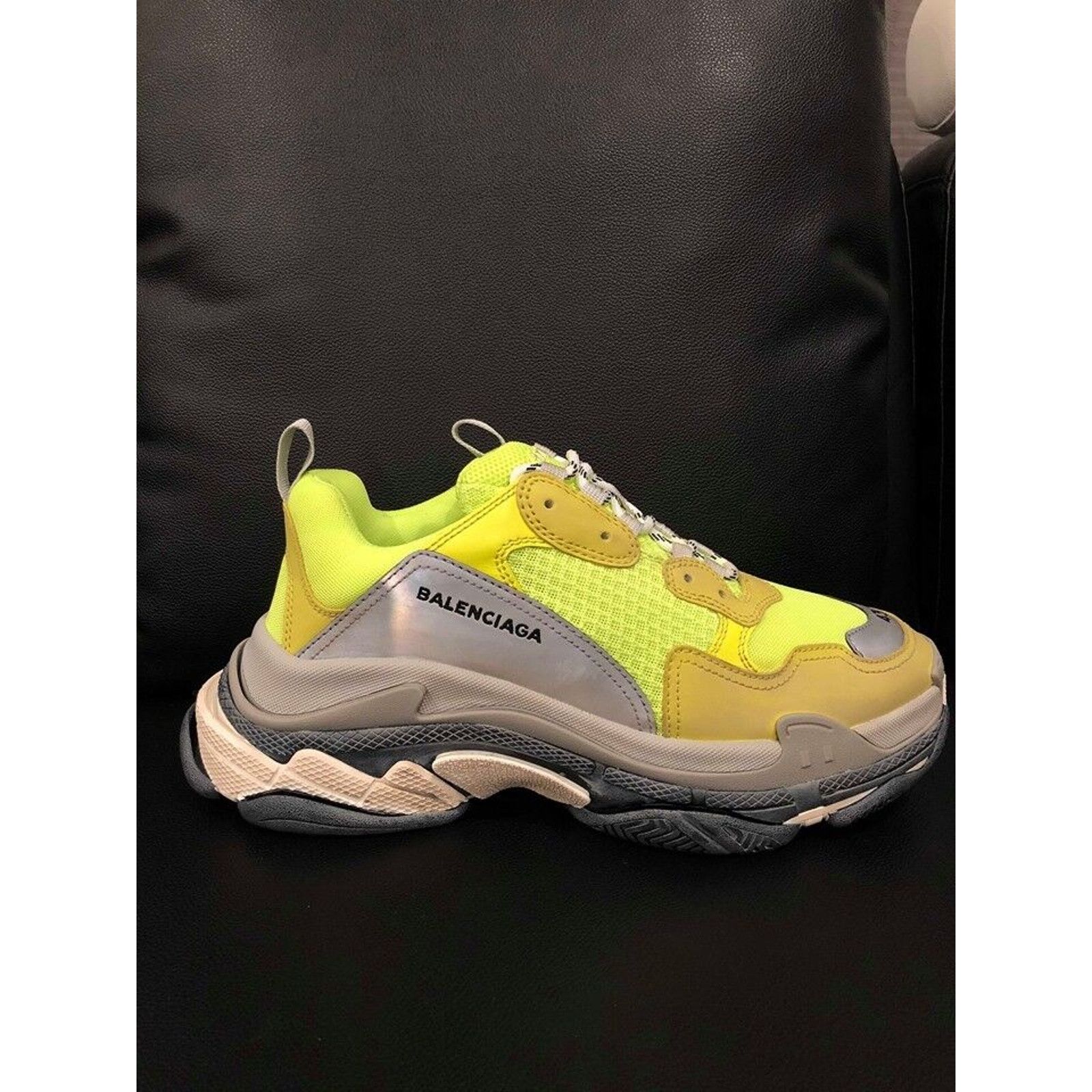 Balenciaga Balenciaga Triple S Sneaker Neon Yellow Grey Speed Size US 10 / EU 43 - 2 Thumbnail