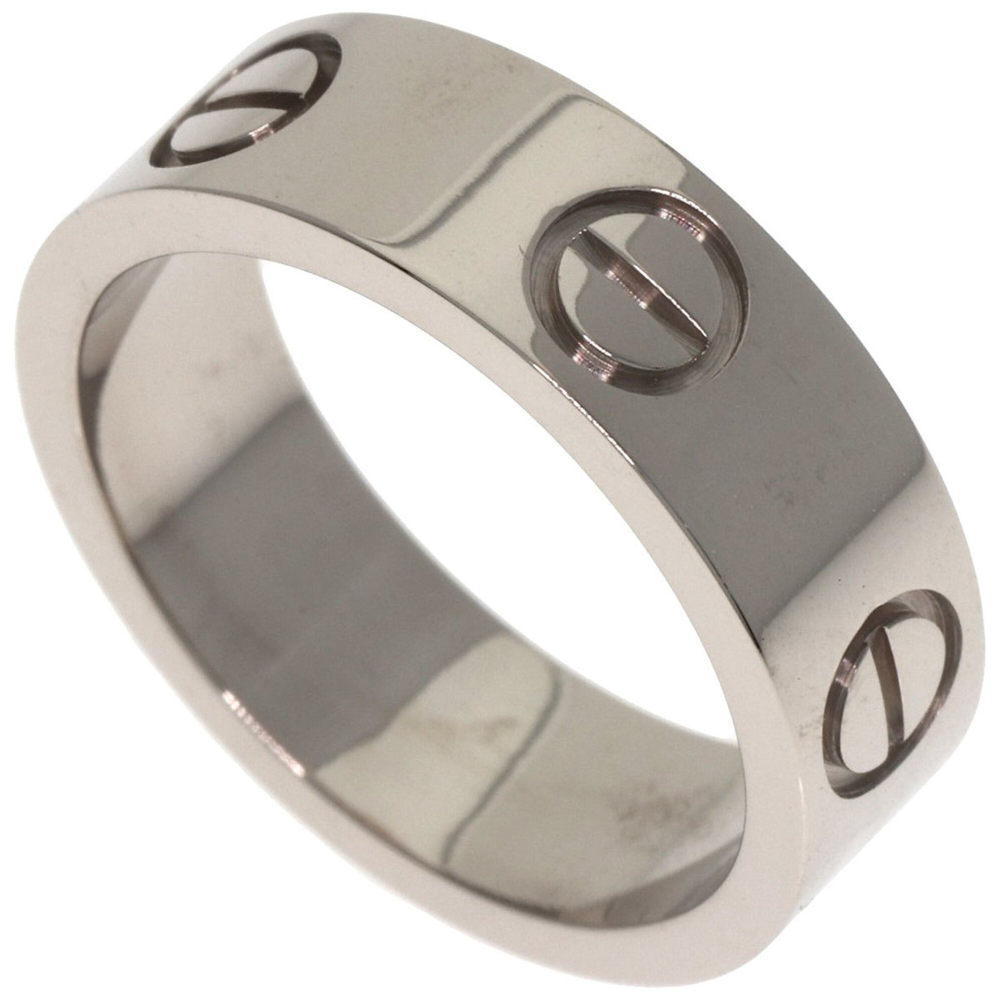 Cartier Cartier Love Ring #49, 18K White Gold, Women's Ring, CARTIER Size ONE SIZE - 1 Thumbnail