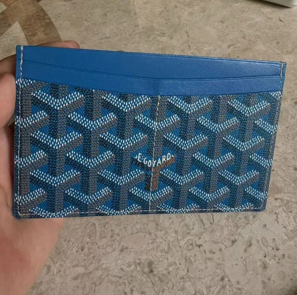 Goyard Goyard Oversized Blue Monogram Card Case Size US XXL / EU 58 / 5 - 2 Thumbnail