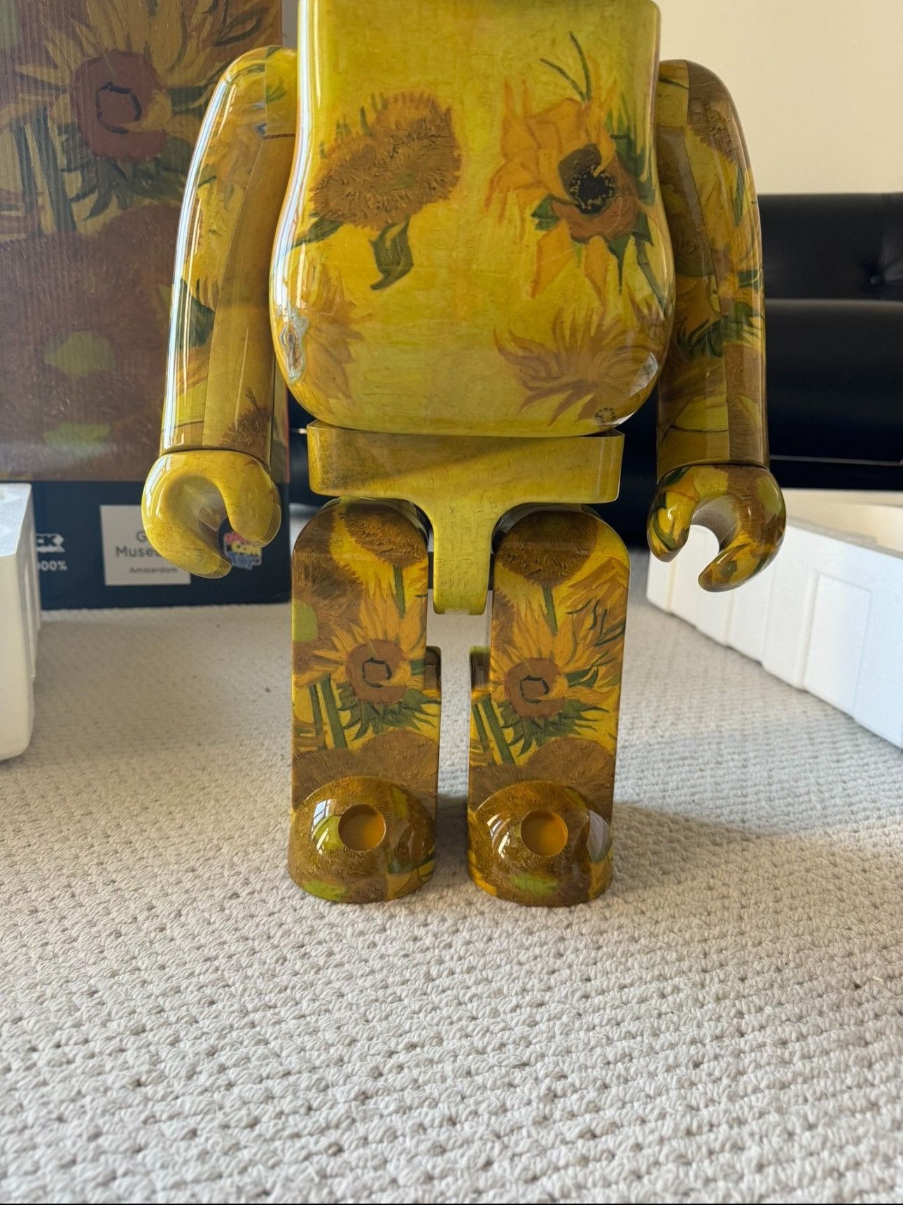 Medicom Toy Bearbrick Van Gogh Museum Sunflowers Yellow 1000% Size ONE SIZE - 3 Thumbnail