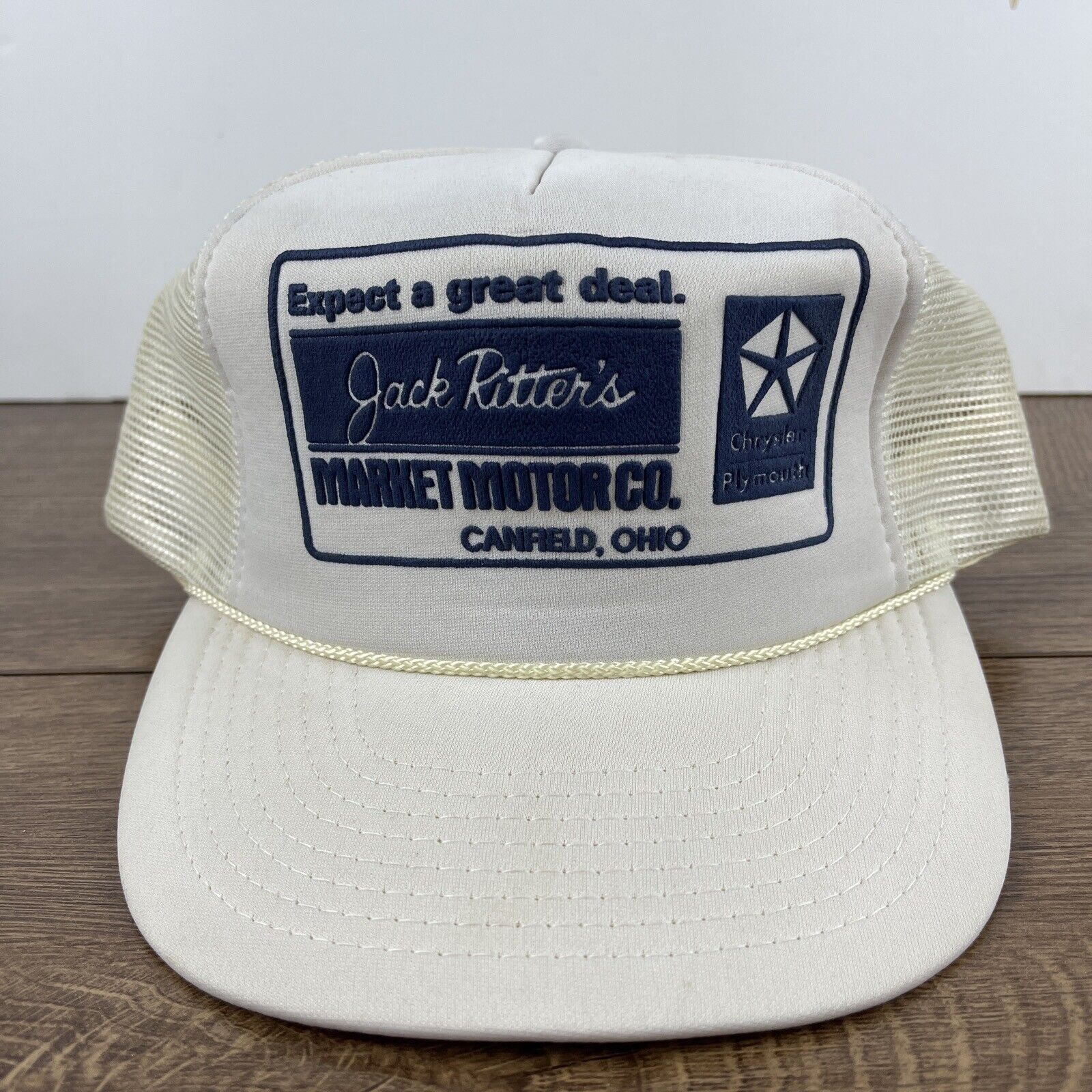 Other Jack Ritters Market Motor Hat White Hat Adjustable Snapback Size ONE SIZE - 5 Thumbnail