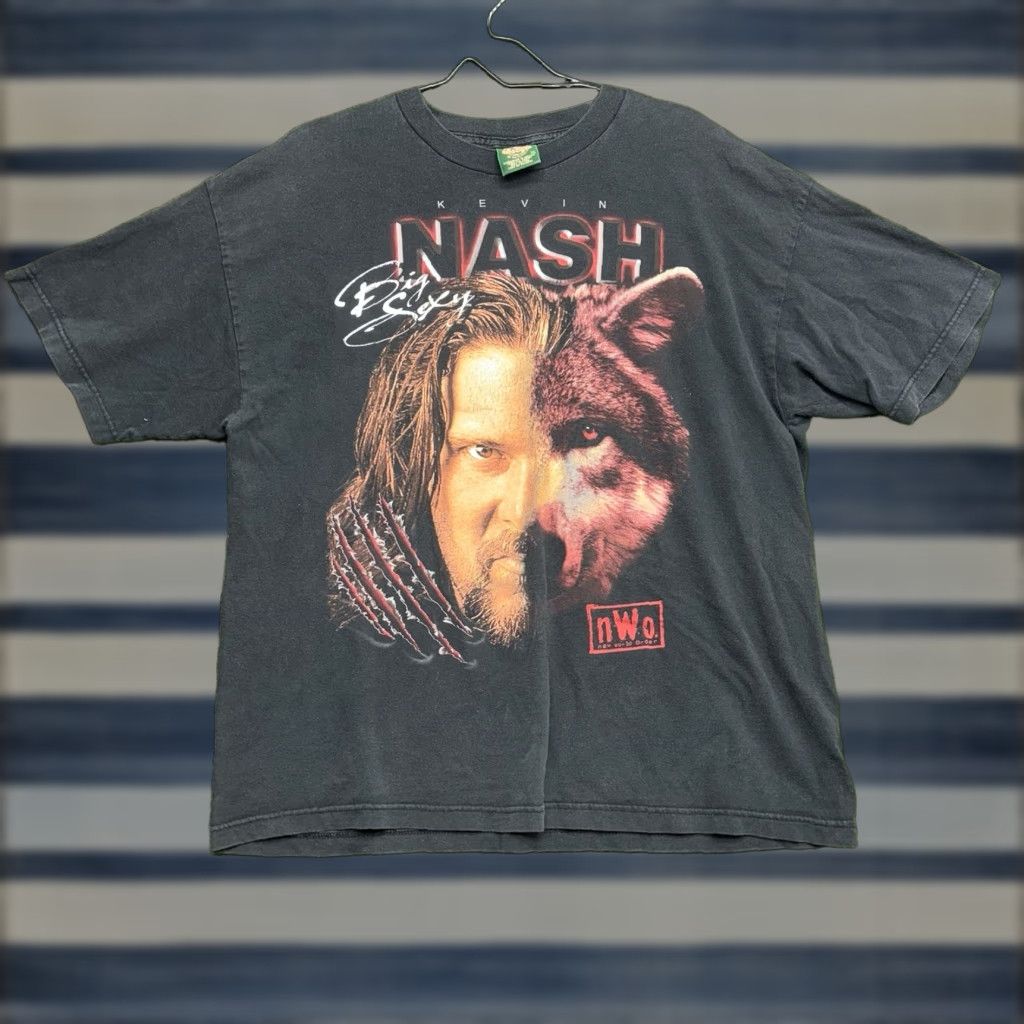 Vintage VINTAGE NWO Wrestling Shirt Mens XL Kevin Nash Wolf Pack Faded 90s WCW 2000s Size US XL / EU 56 / 4 - 1 Thumbnail