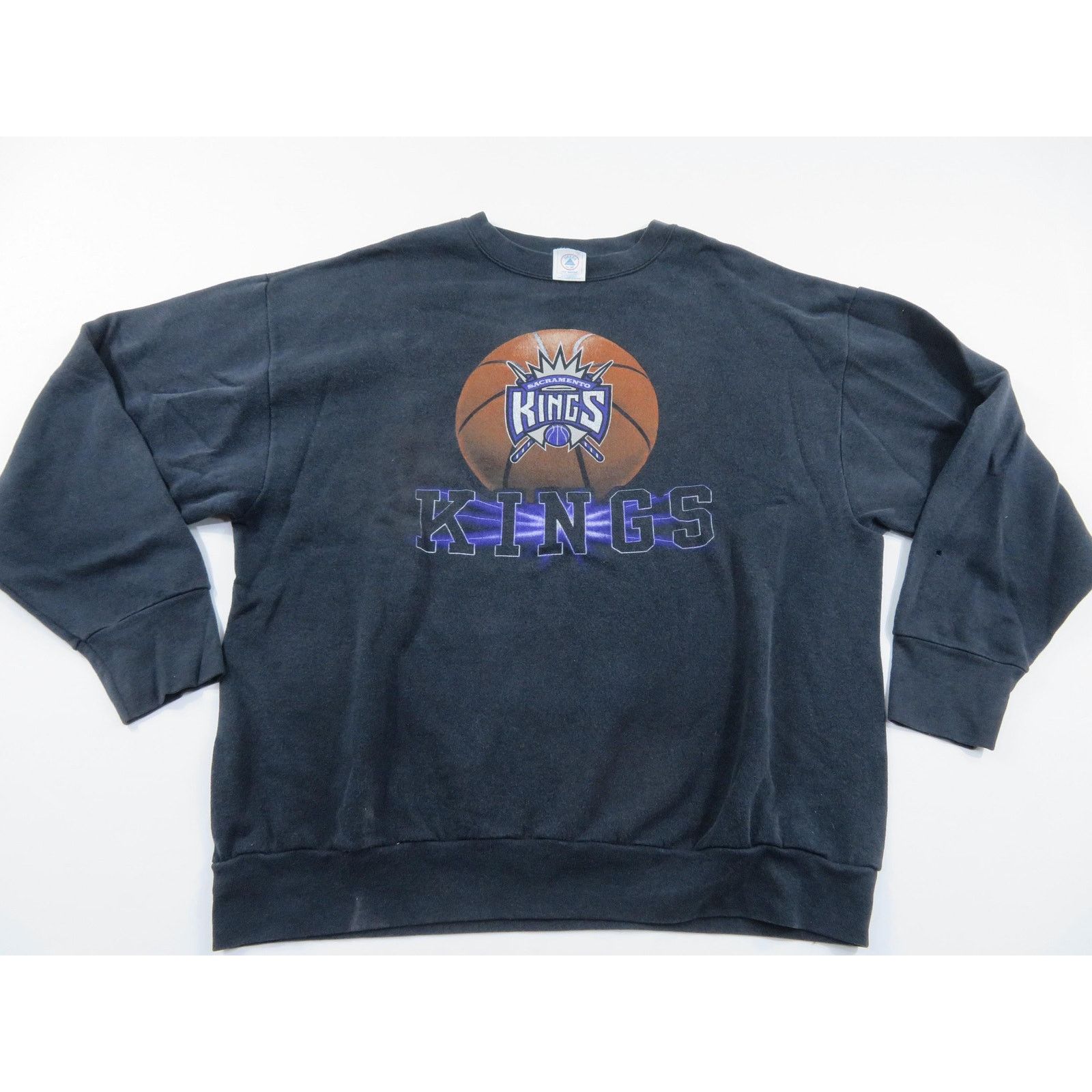Delta Sacramento Kings Basketball Black Sweatshirt XL-2XL? 90s Size US XL / EU 56 / 4 - 1 Thumbnail