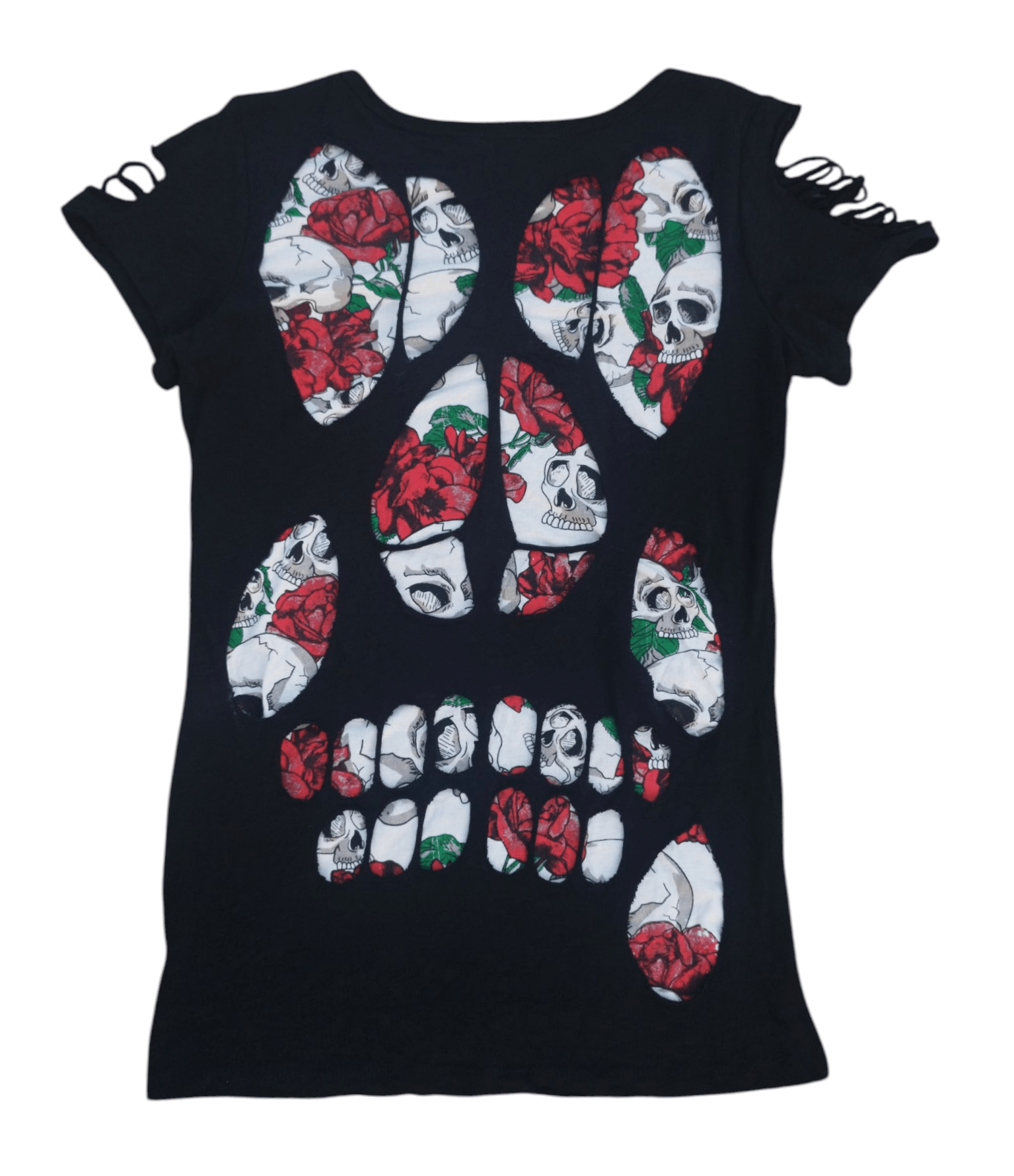 The Unbranded Brand Distroyed skull t-shirt Size S / US 4 / IT 40 - 6 Thumbnail