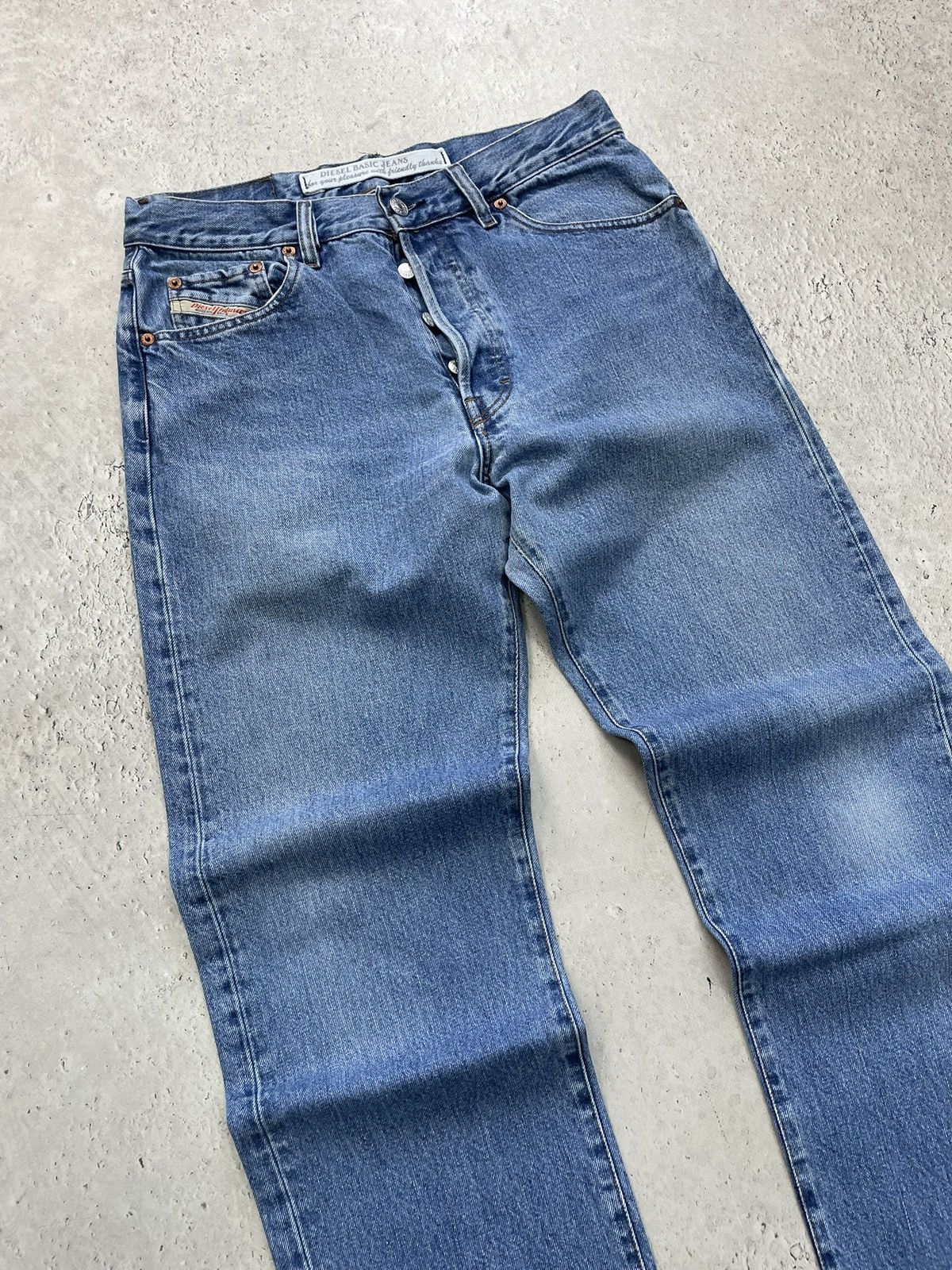 Diesel Diesel retro Blue Denim Jeans Classic Italy Y2K Size US 31 - 2 Thumbnail