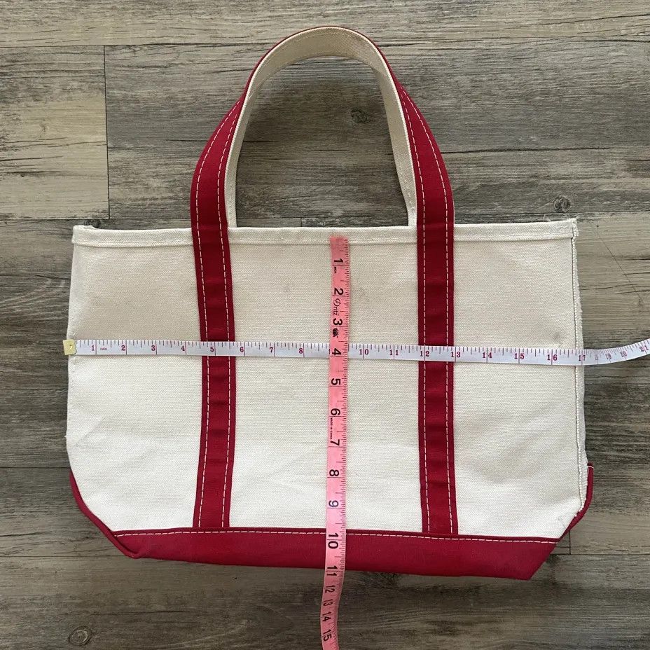 L.L. Bean Vintage L.L. Bean Boat And Tote Red Canvas Tote Bag Size ONE SIZE - 5 Thumbnail