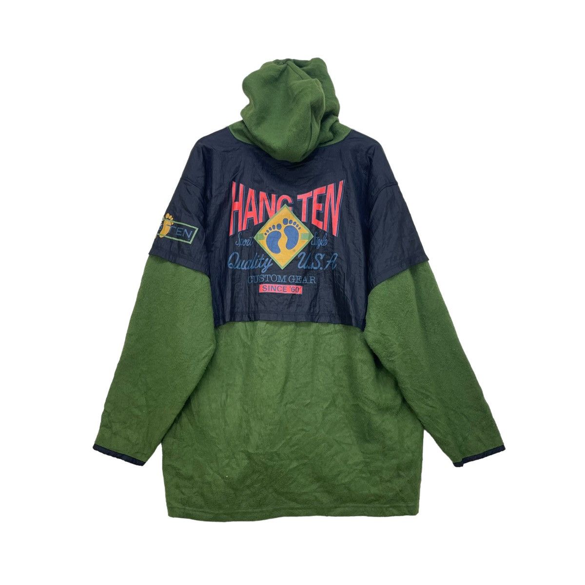 💥Vintage Hang Ten Streetwear Surf Style Hooded Jacket