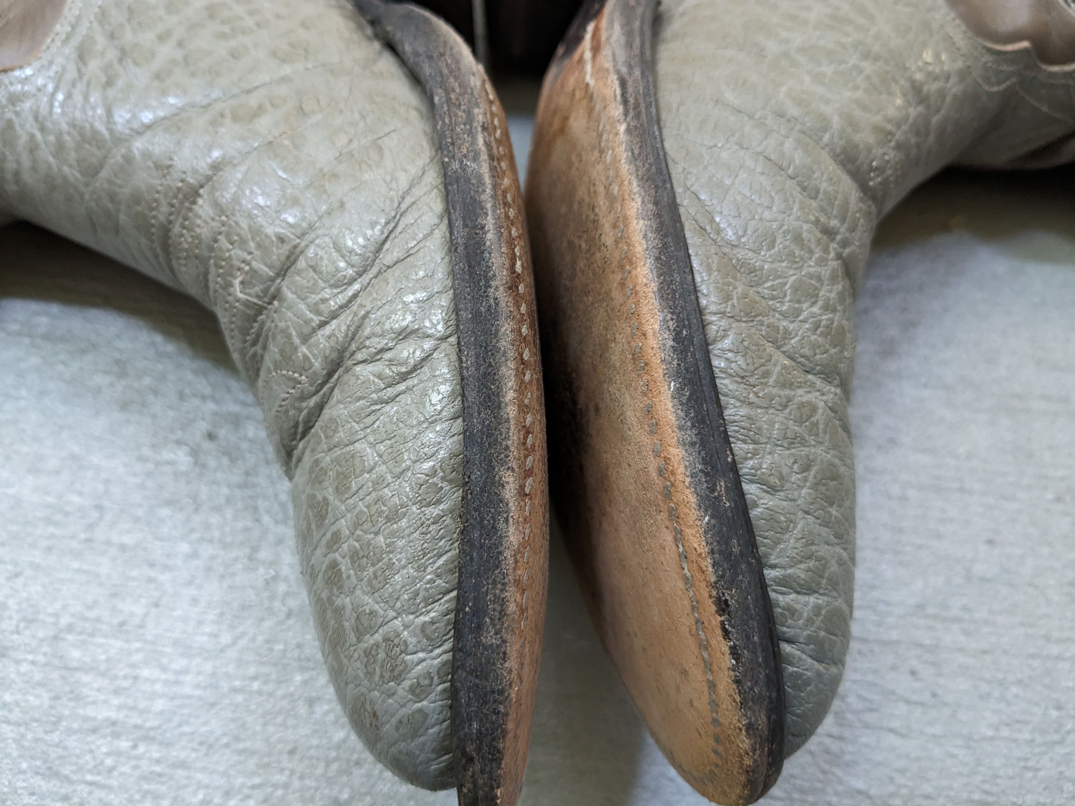 Nocona Nocona Cowboy Boots 8.5 Gray Leather Western Antelope Size US 8.5 / EU 41-42 - 9 Thumbnail